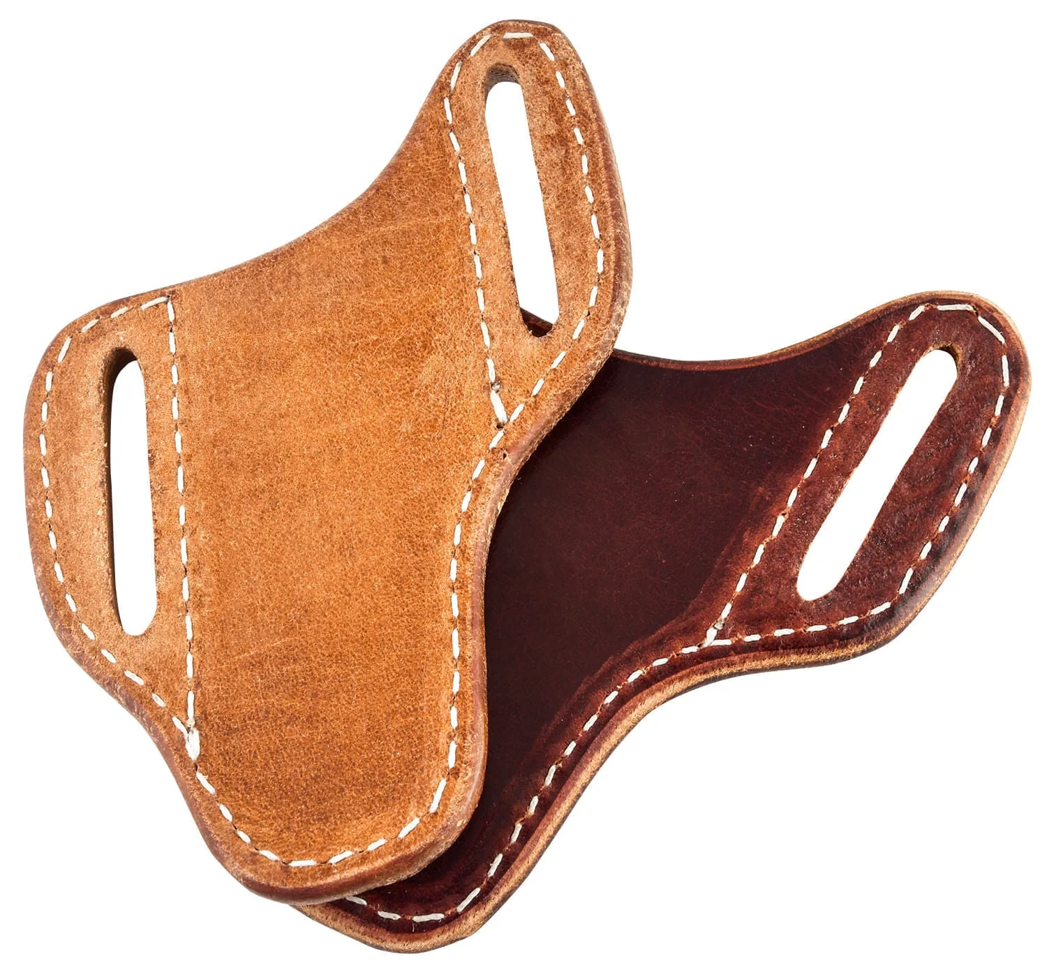 San Saba Leather Pancake Angled Knife Sheath - Image 1
