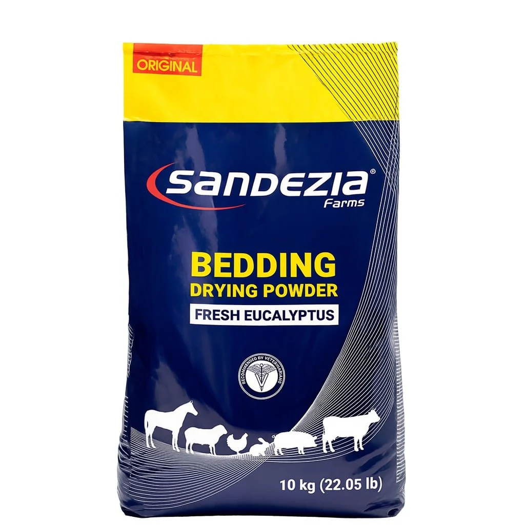 Sandezia Barn & Stable Drying Powder, Fresh Eucalyptus - Image 1