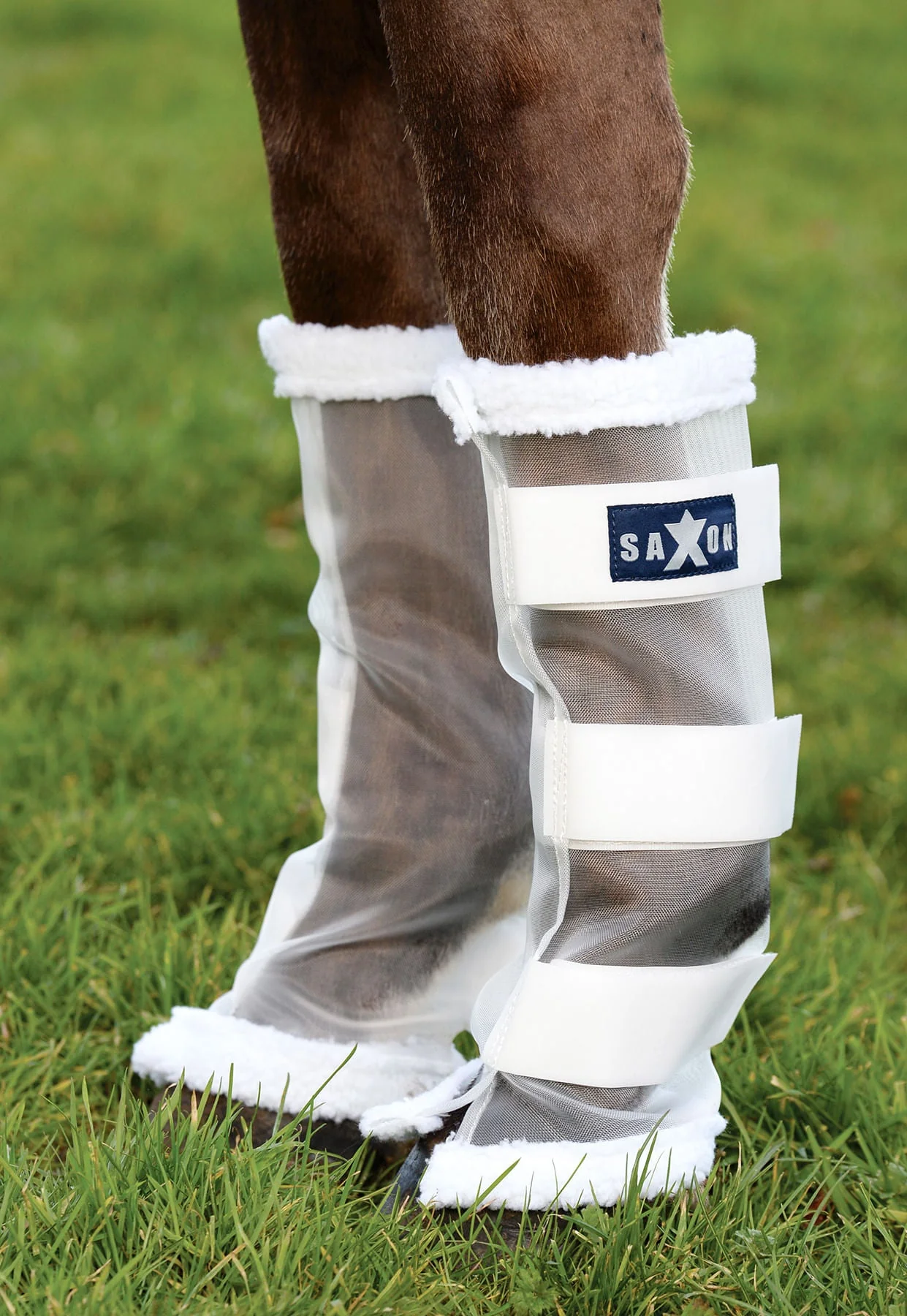 Saxon Leg Wraps Horse Fly Boots, Set of 4 - Image 1