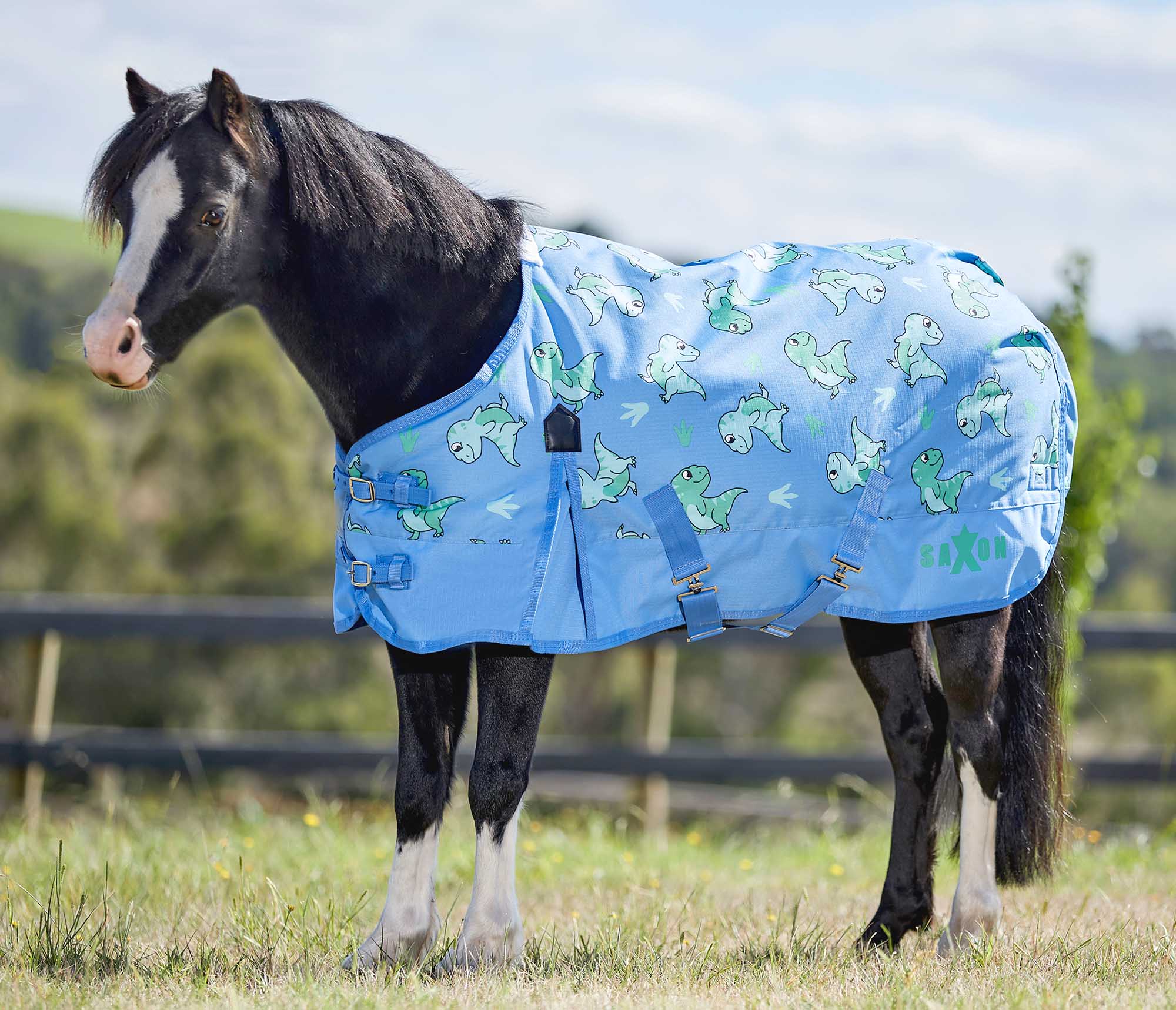 Saxon Pony 600 Denier Standard Neck Turnout Sheet, 0 Grams - Image 2
