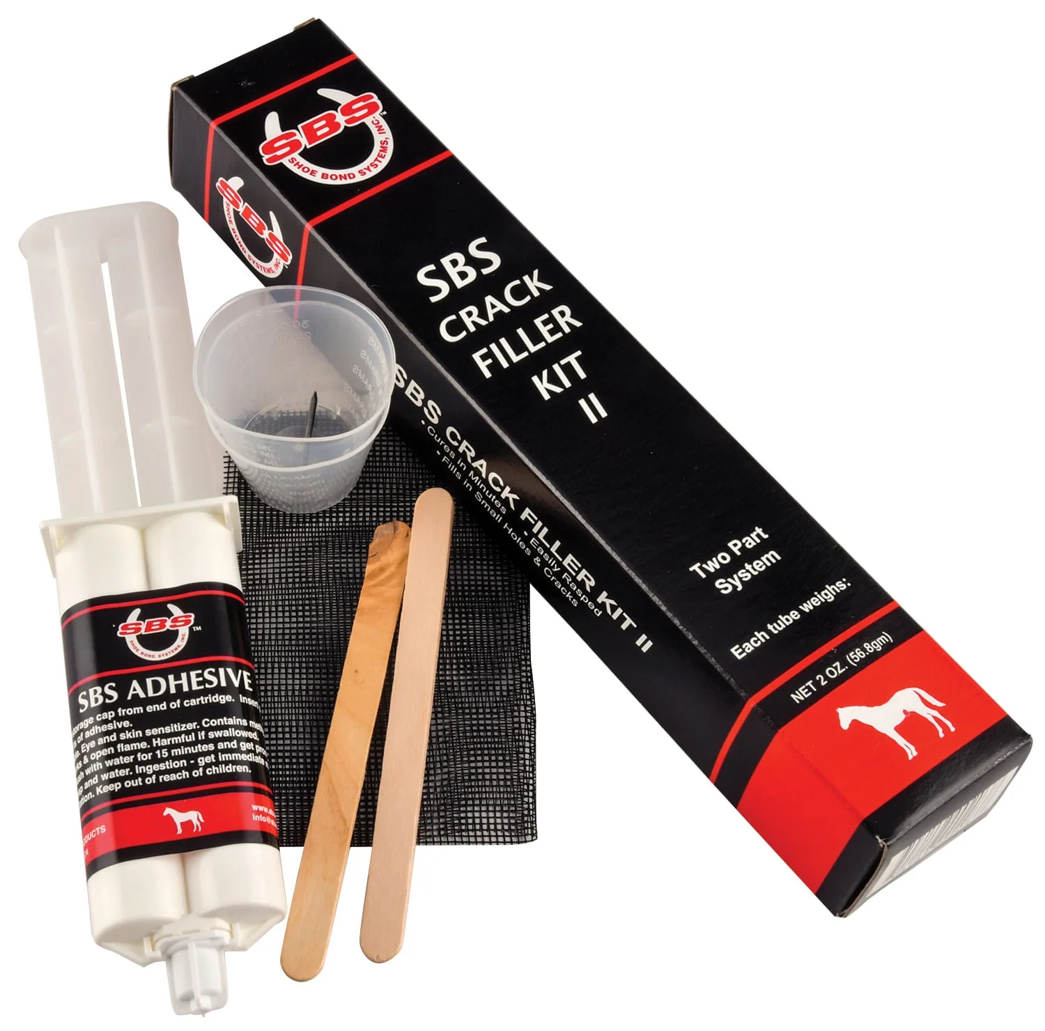 SBS Crack Filler Kit II for Horse Hoof Repair - Image 1