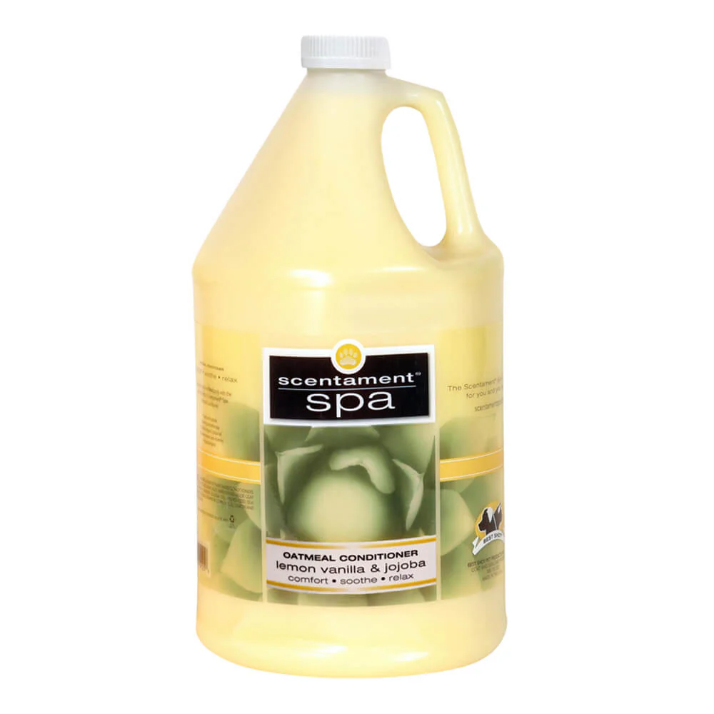 Scentament Spa Lemon Vanilla Oatmeal Conditioner, Gallon - Image 1