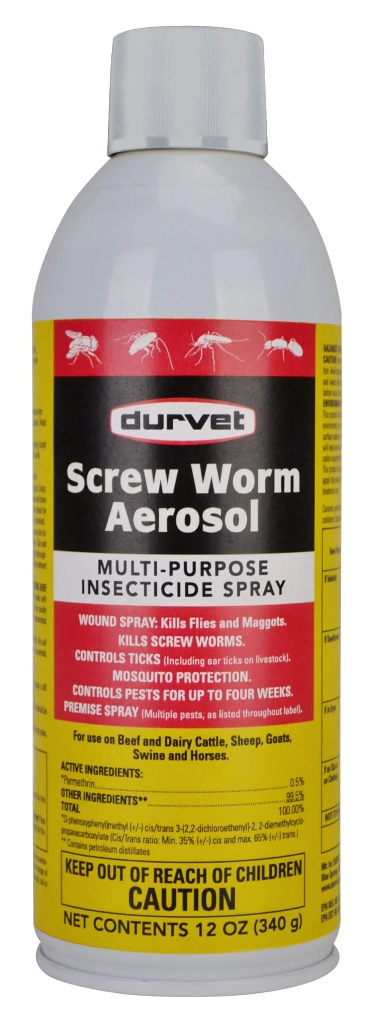 Screw Worm Aerosol Spray for Fly & Pest Control, 12 oz - Image 1