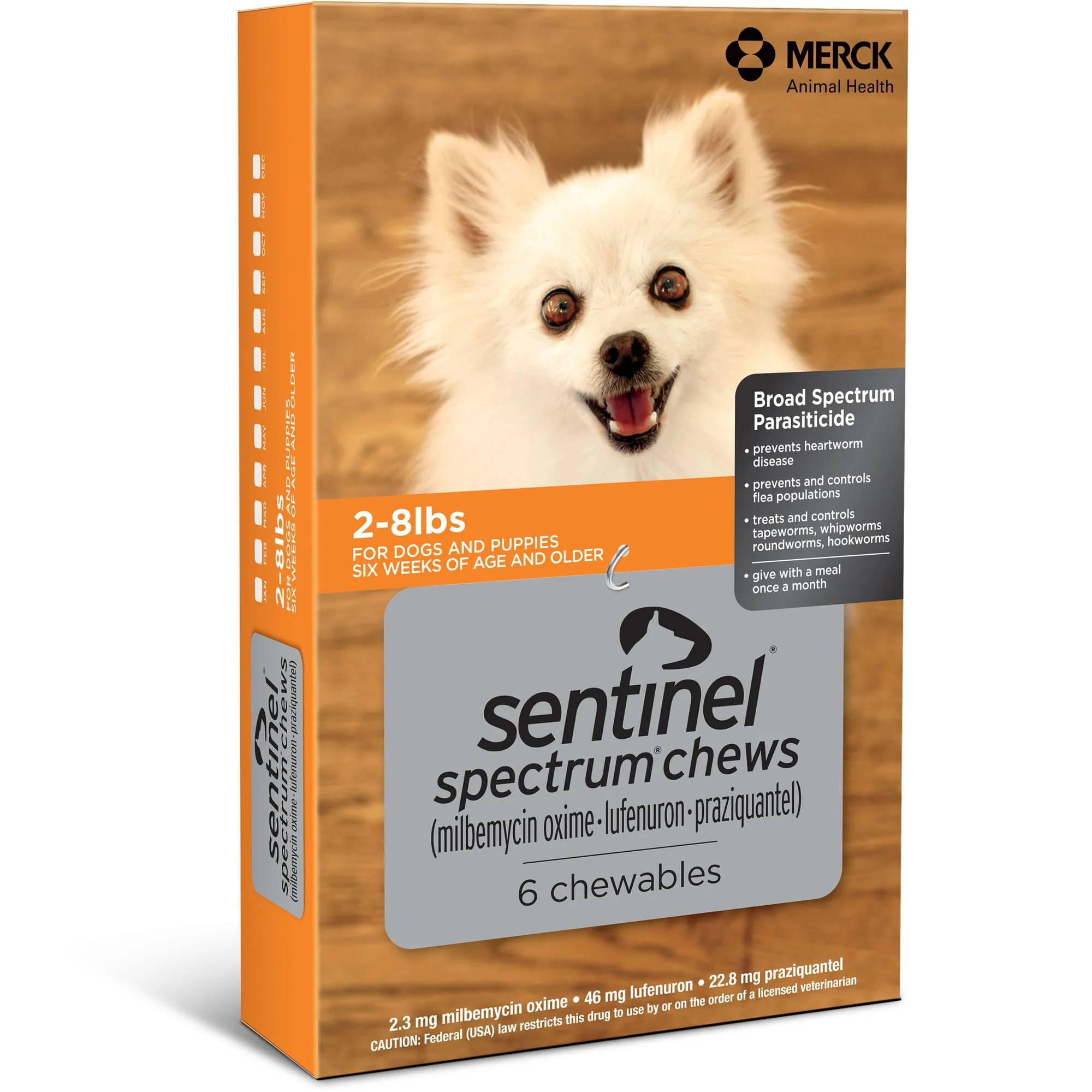 Rx Sentinel Spectrum Chews for Dogs, 6 Chews - Image 1