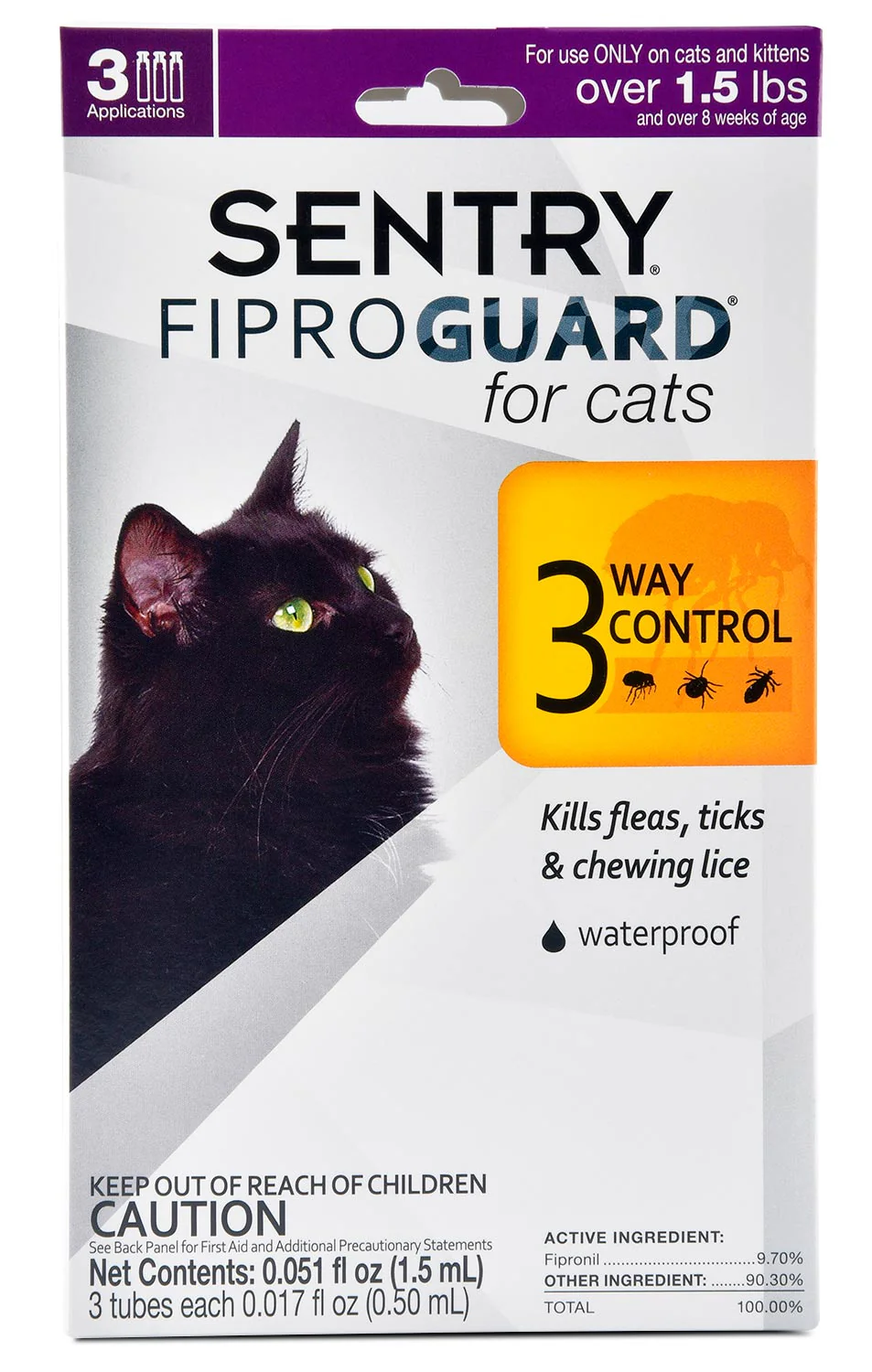 Sentry FiproGuard Flea & Tick Topical for Cats - Image 1