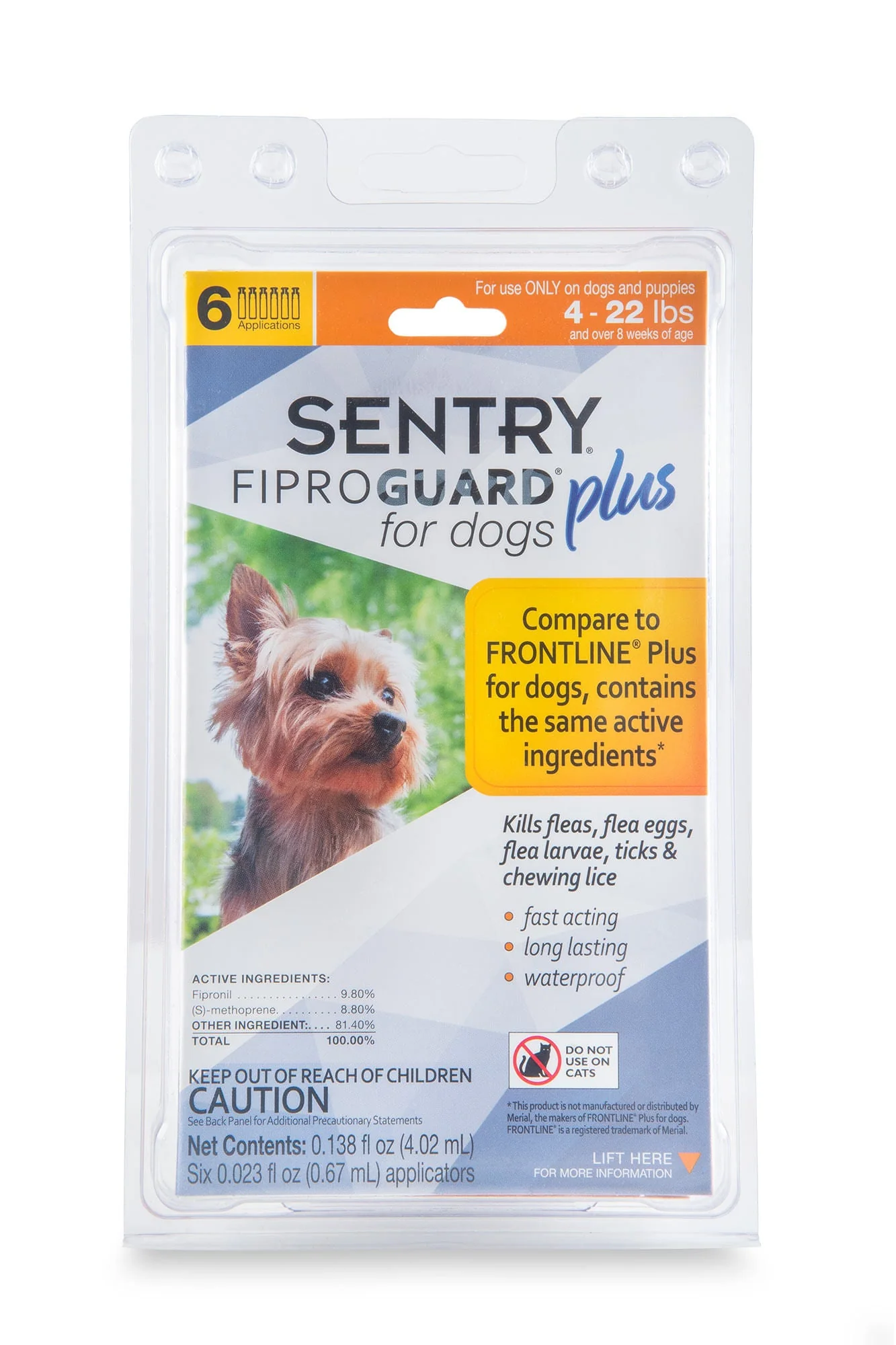 SENTRY Fiproguard Plus Topical Flea & Tick Prevention for Dogs - Image 1