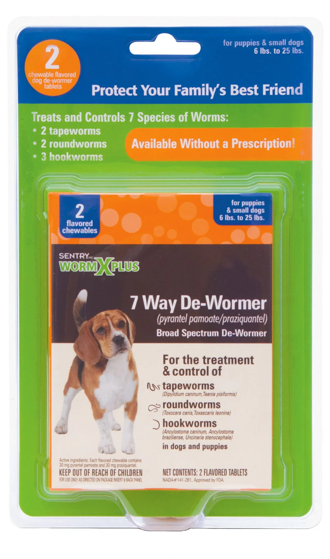 Sentry HC WormX Plus 7-Way Dog Dewormer - Image 1