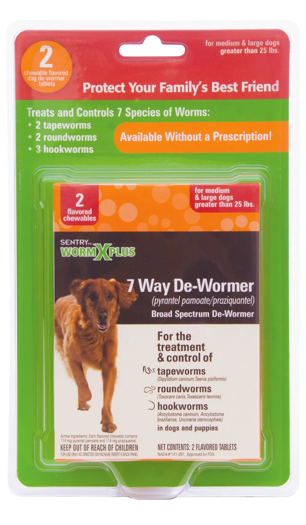 Sentry HC WormX Plus 7-Way Dog Dewormer - Image 3