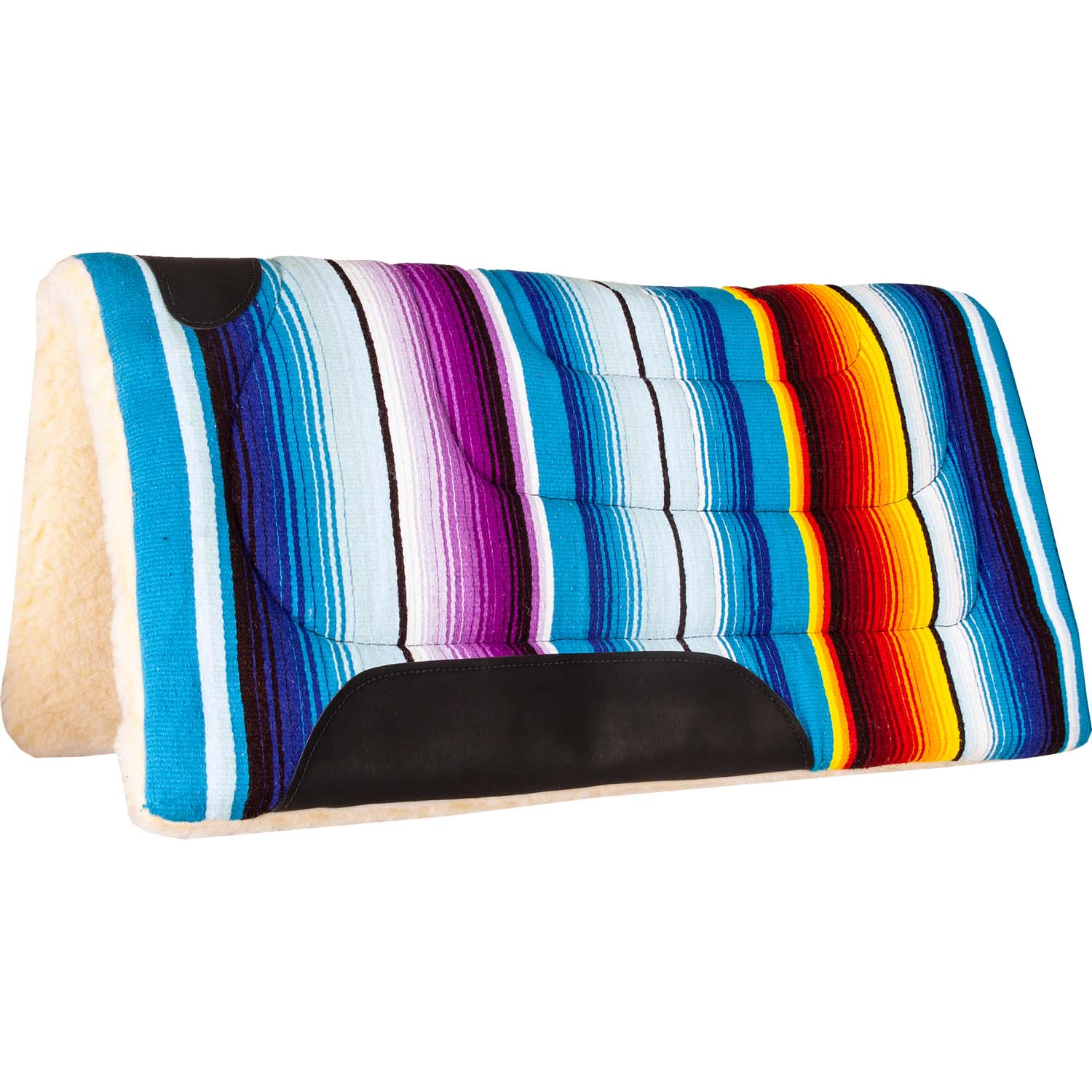 Serape Fleece Bottom Saddle Pad, 32" x 32" - Image 1