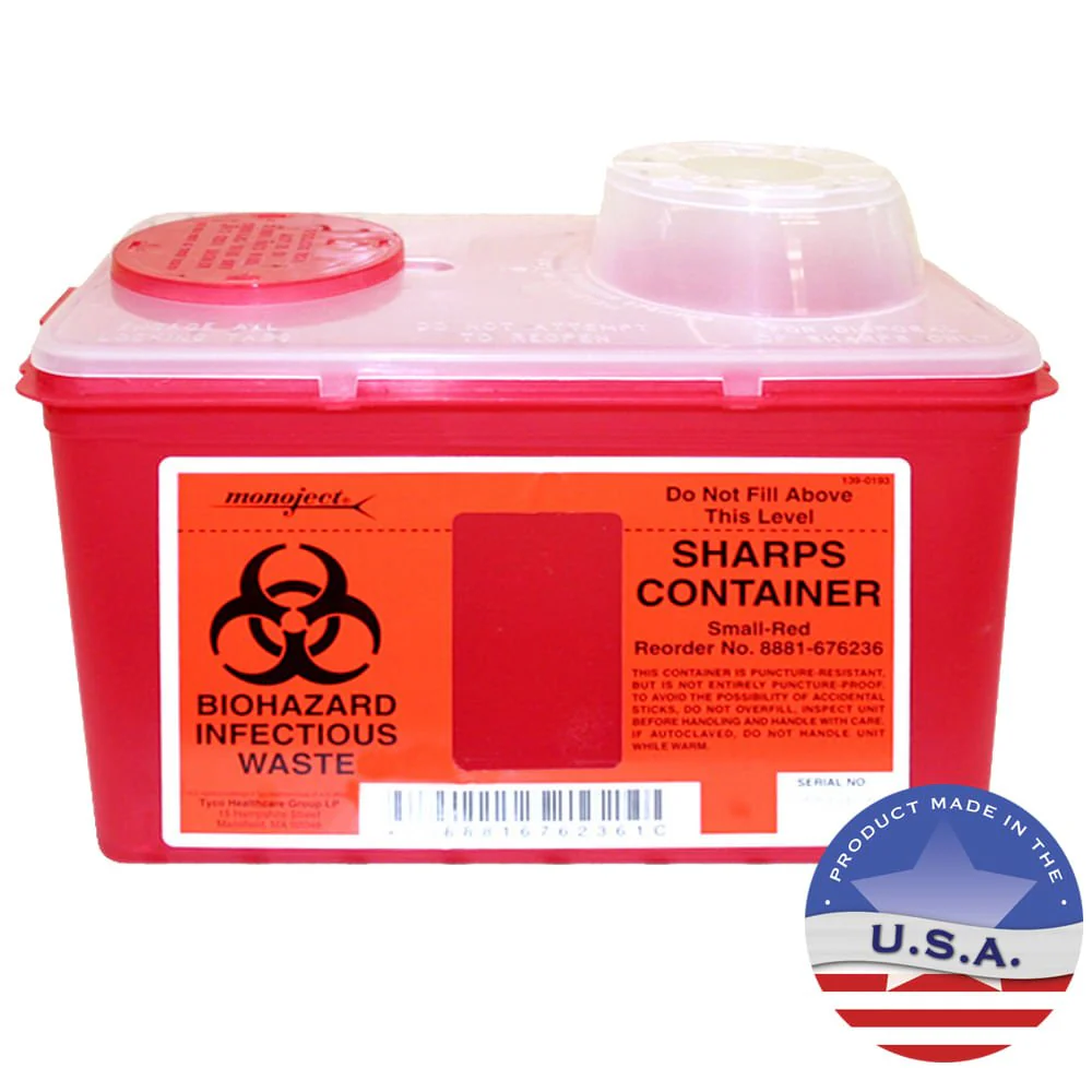 Sharps Biohazard Container - Image 1