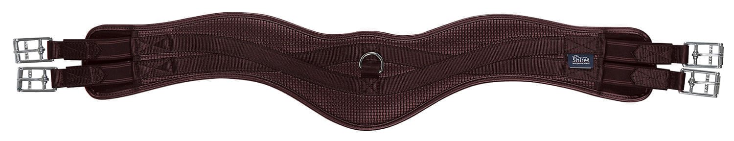 Shires Anti-Chafe Anatomic Girth, Brown - Image 1