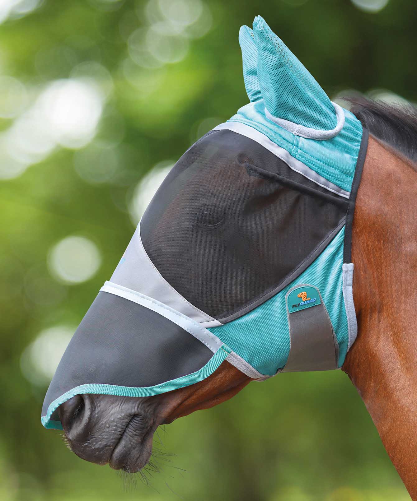 Shires Deluxe Fly Mask with Ears & Nose - Image 1