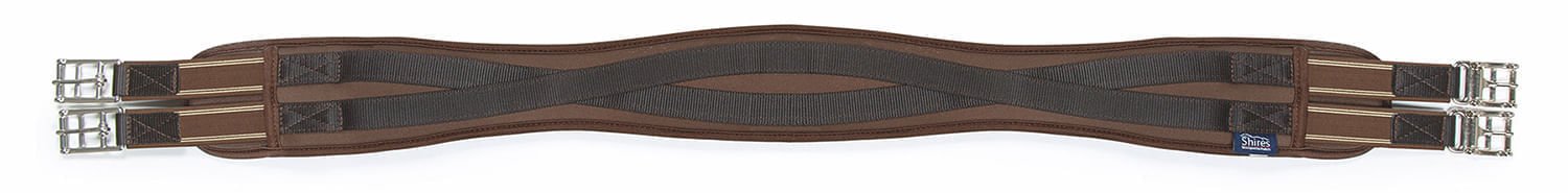 Shires Memory Foam Girth, Brown - Image 1