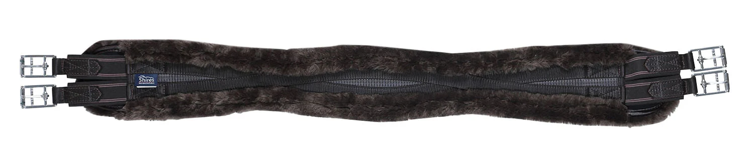 Shires Performance Supafleece Contoured Girth, Brown - Image 2