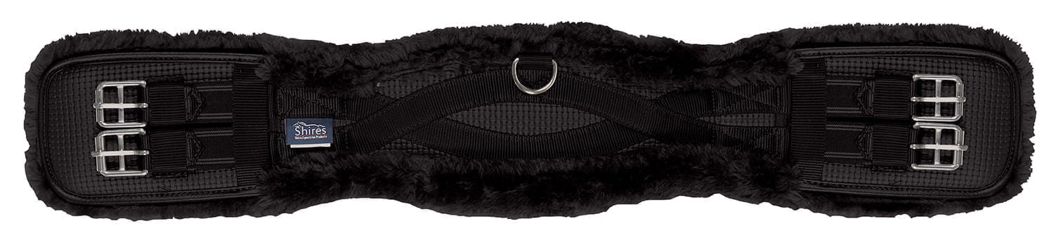 Shires Performance Supafleece Dressage Girth, Black - Image 3