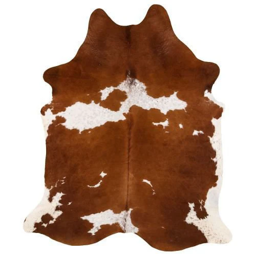 Showman Brown & White Natural Cowhide Rug, Large - Image 3