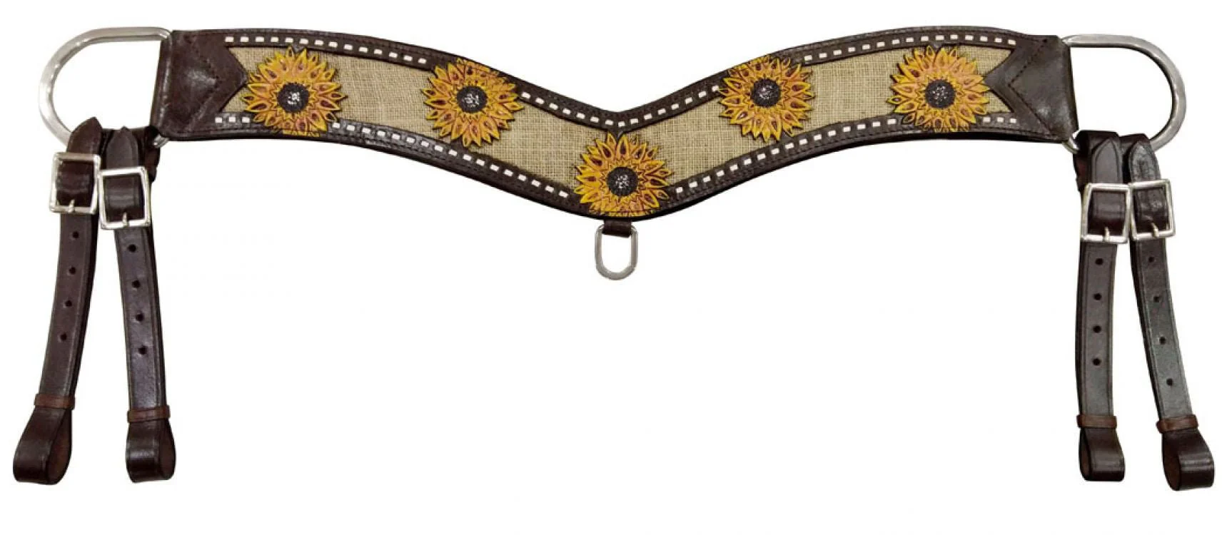 Showman Hand Painted Sunflower Tripping Collar - Image 1