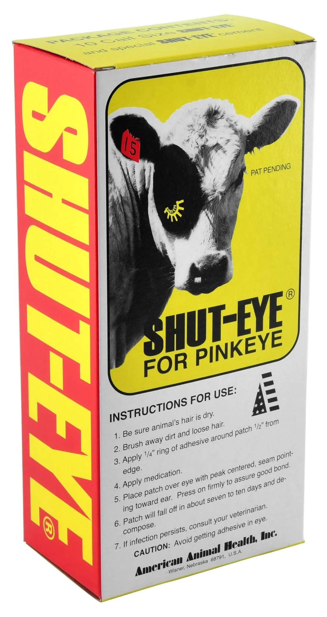 Shut-Eye Patches for Cattle Pinkeye Treatment - Image 1