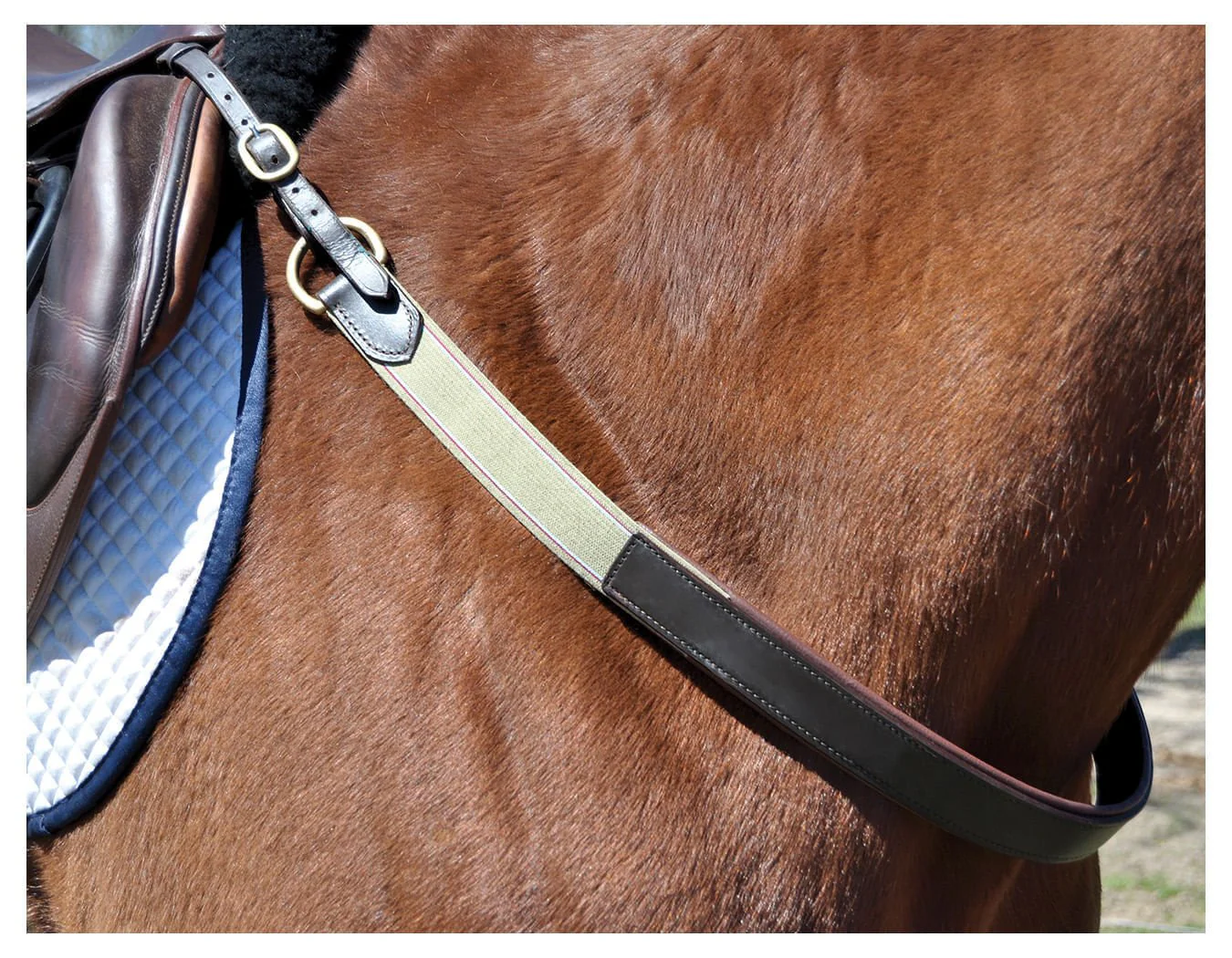 Silver Fox Padded Breast Collar, Brown - Image 2