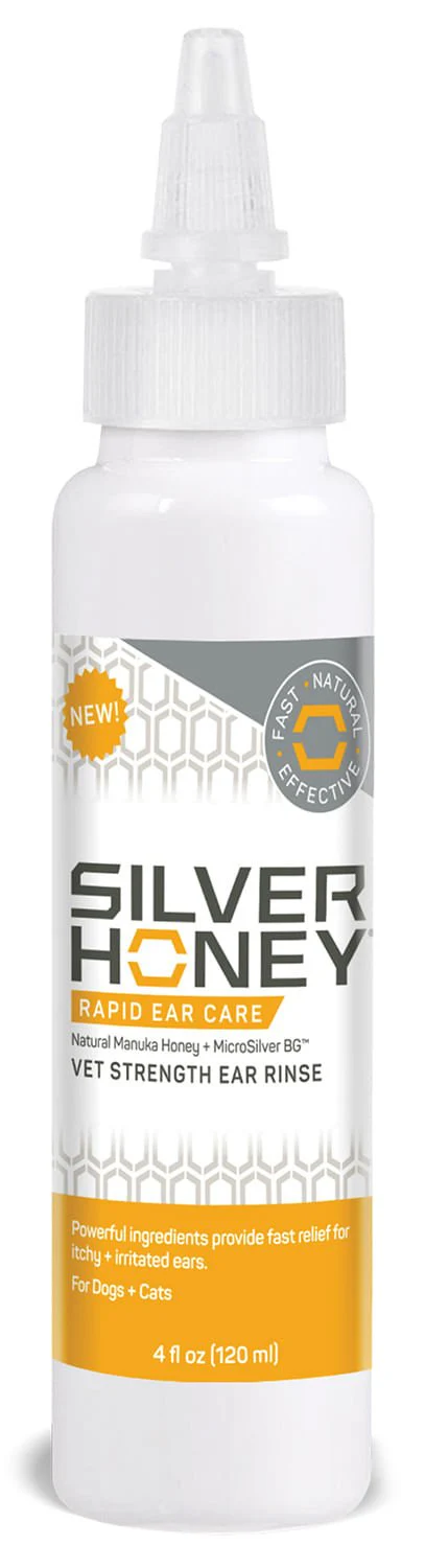 Silver Honey Rapid Ear Care Vet Strength Ear Treatment Rinse + Concentrated Doses - Image 3