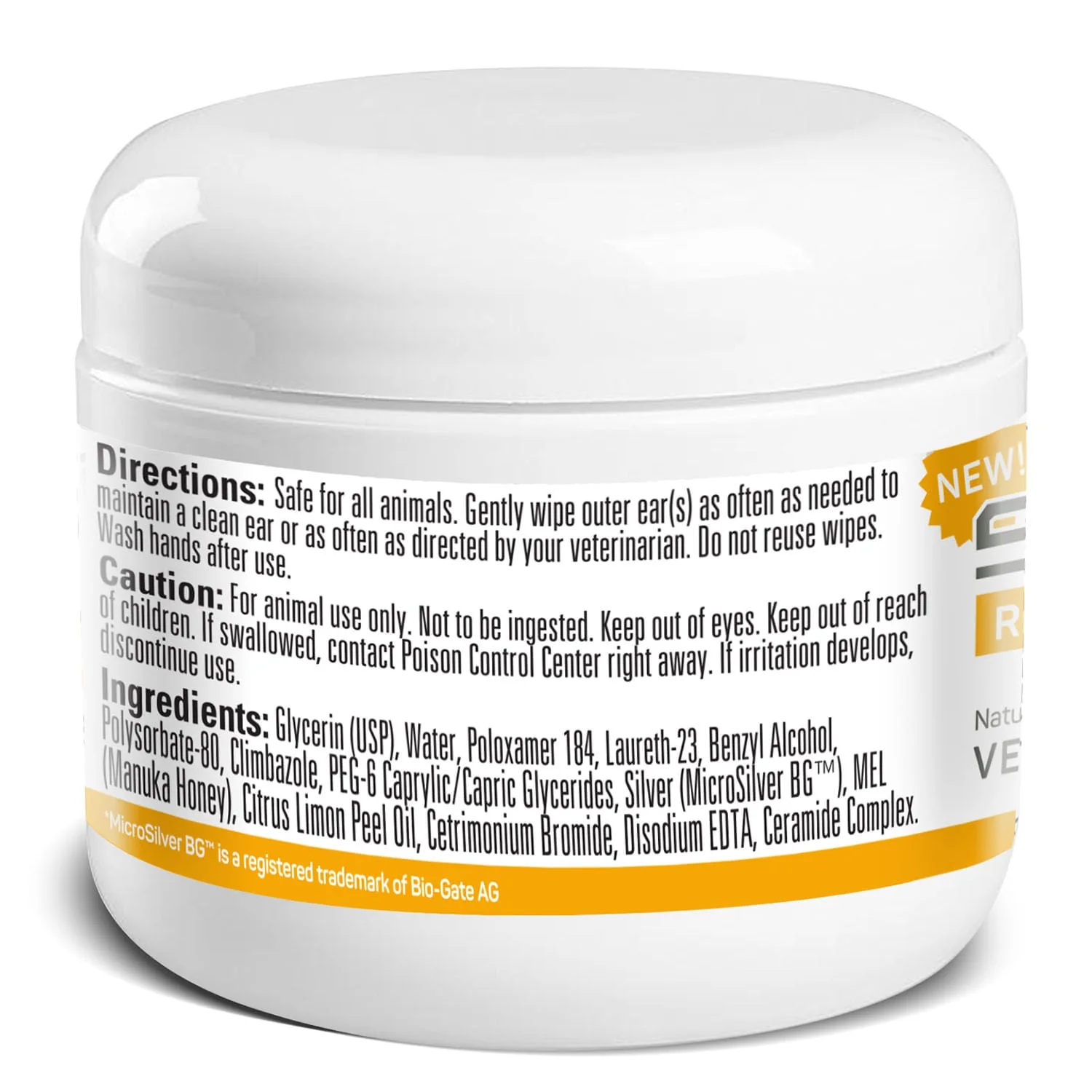 Silver Honey Rapid Ear Care Vet Strength Pet Wipes - Image 3