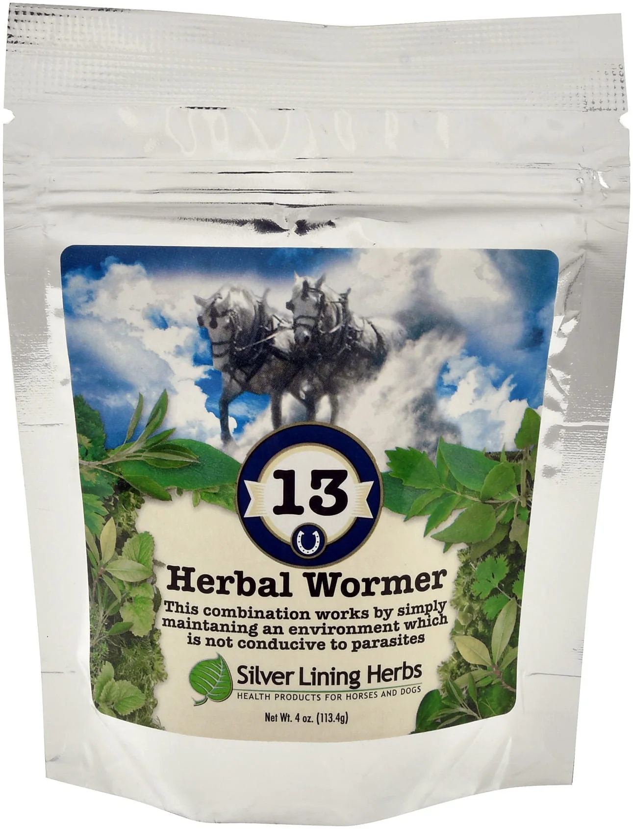 Silver Lining Herbs Herbal Wormer for Horses - Image 1