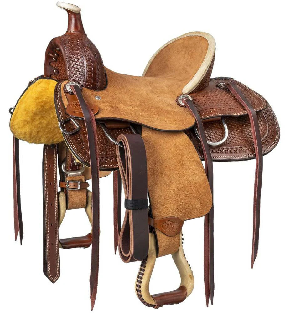 Silver Royal Youth Bodie Hard Seat Ranch Saddle - Image 2