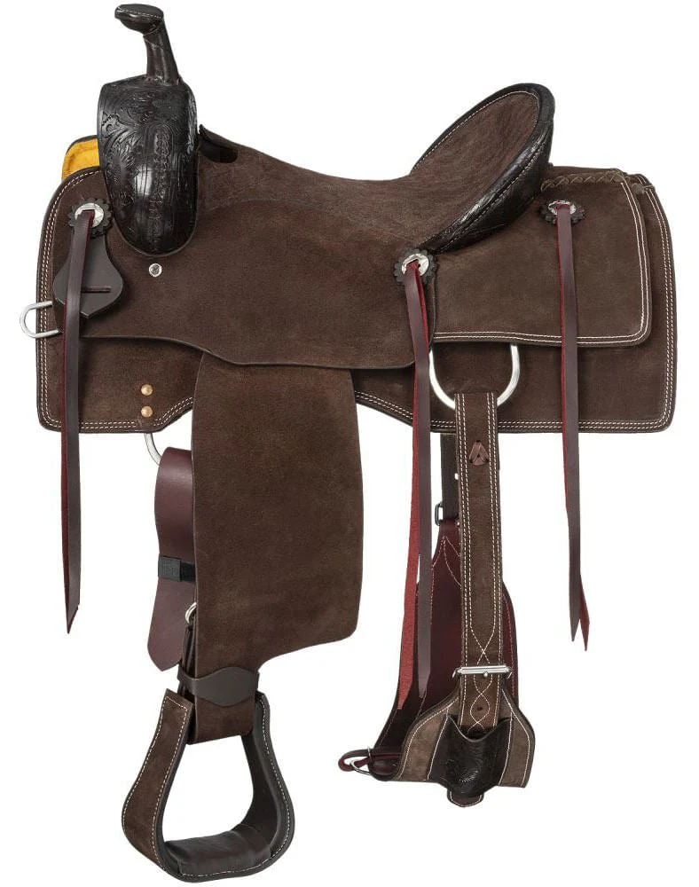 Silver Royal Youth Ranger Ranch Saddle, Brown - Image 1