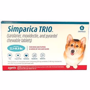 Rx Simparica Trio Chewable Tablets for Dogs - Image 1