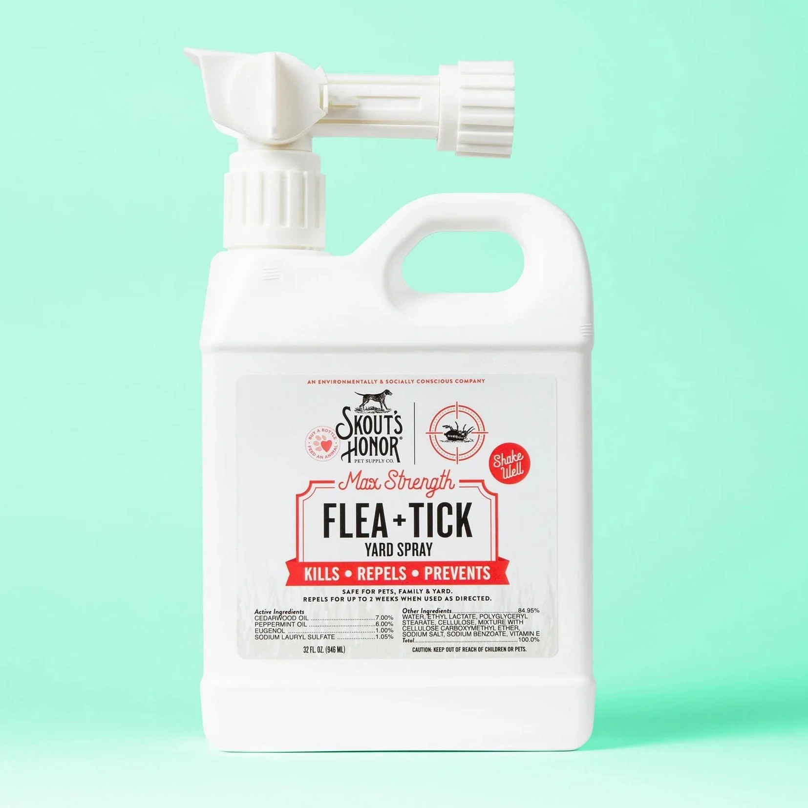 Skout's Honor Flea + Tick, Yard Spray, 32 oz - Image 1