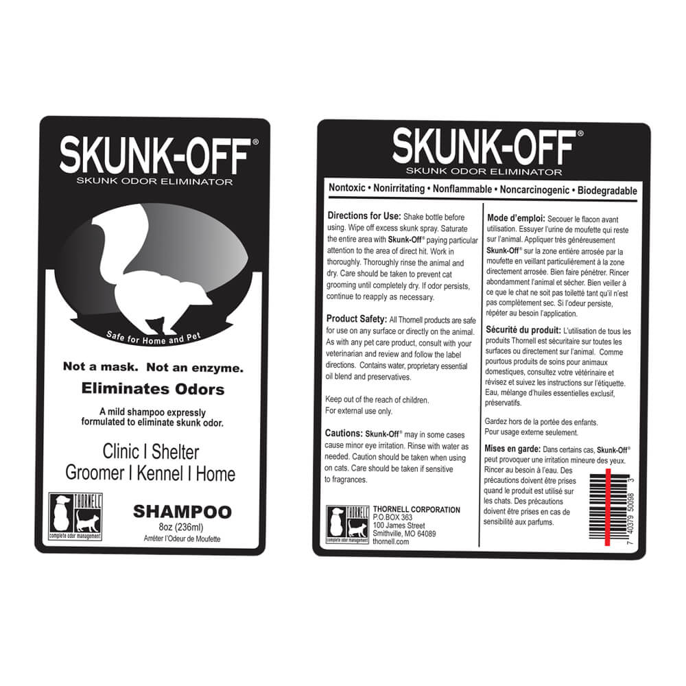 Skunk-Off  Skunk Odor Eliminator Shampoo & Spray for Dogs, Cats, Clothing & Furniture - Image 2