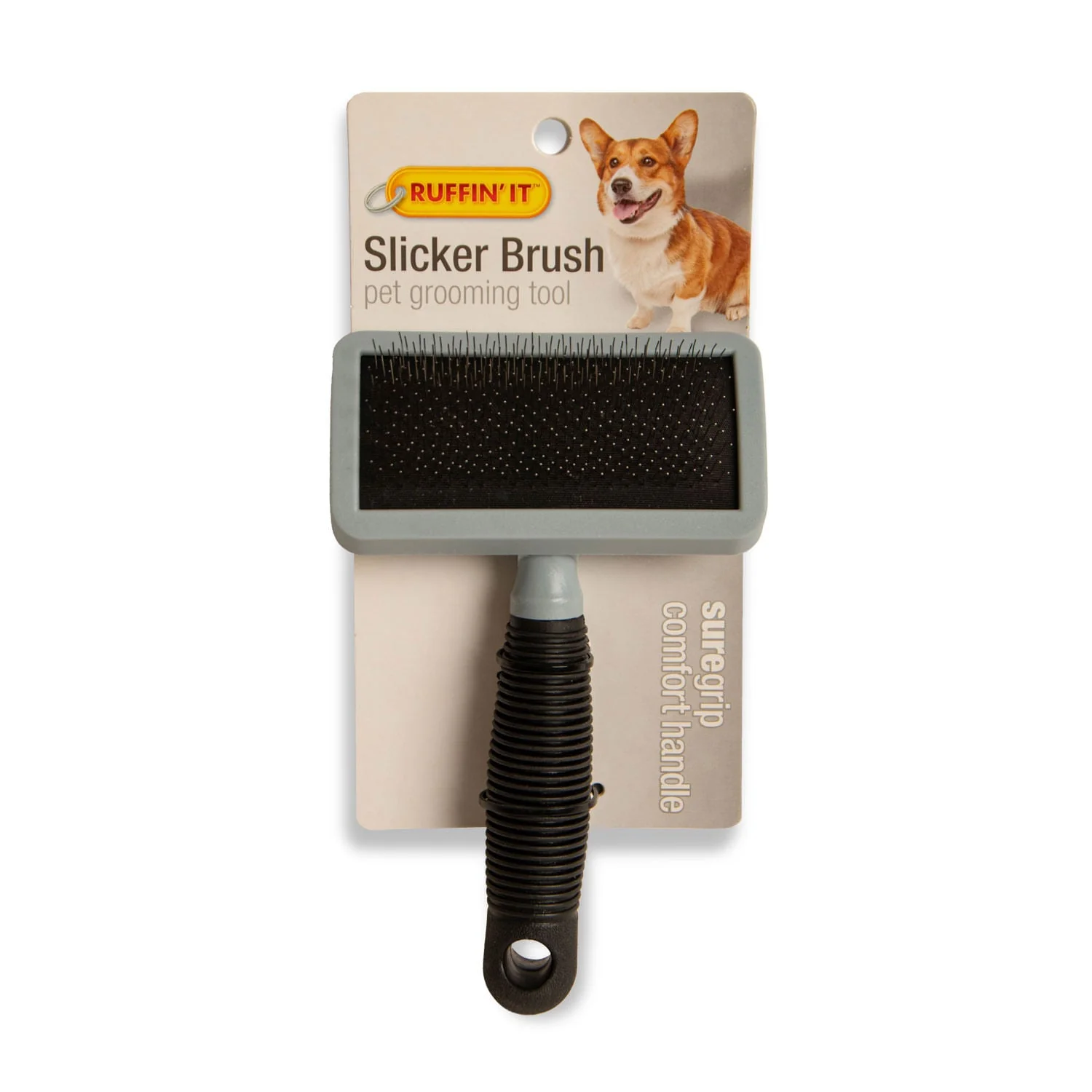 Slicker Brush Pet Grooming Tool, Medium, Comfort Grip - Image 1