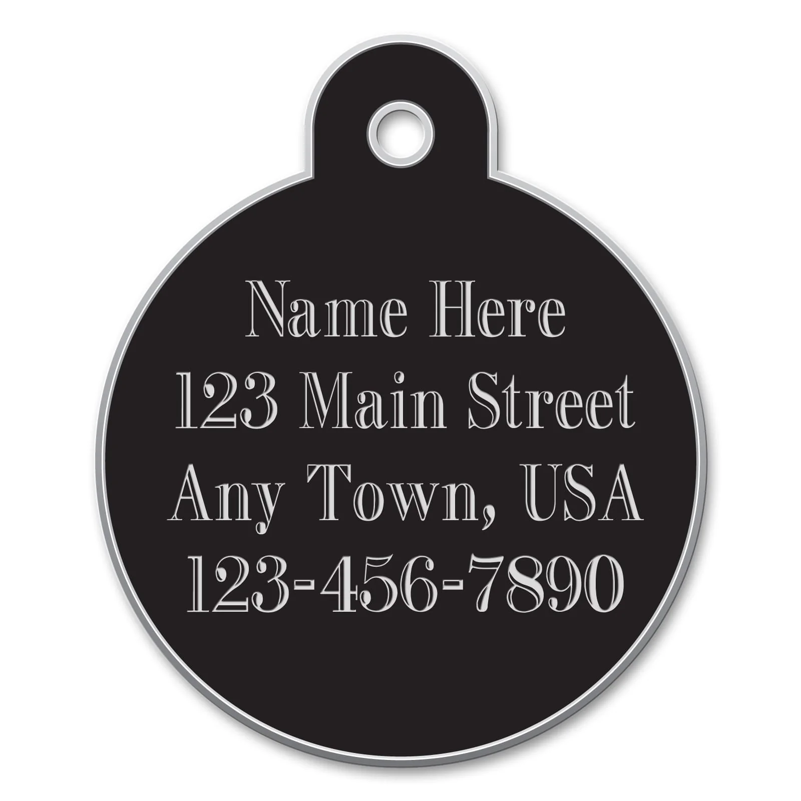 Jeffers Custom Personalized Engraved Circle ID Tags for Dogs & Cats - Image 2