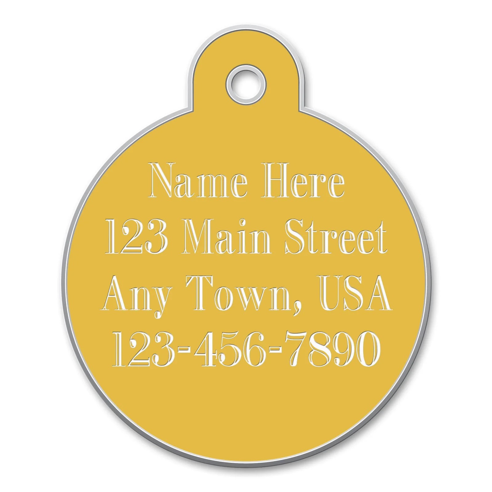 Jeffers Custom Personalized Engraved Circle ID Tags for Dogs & Cats - Image 3