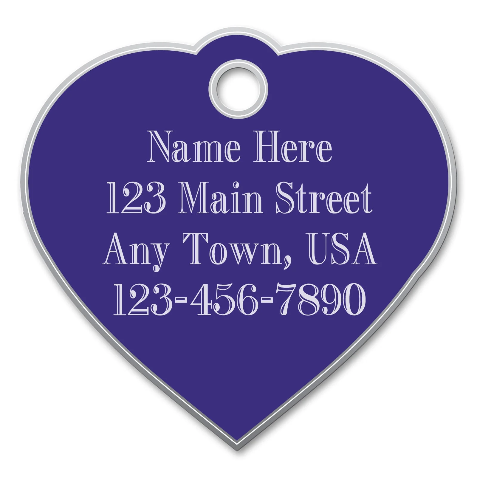 Jeffers Custom Personalized Engraved Heart Shaped ID Tags for Dogs & Cats - Image 3