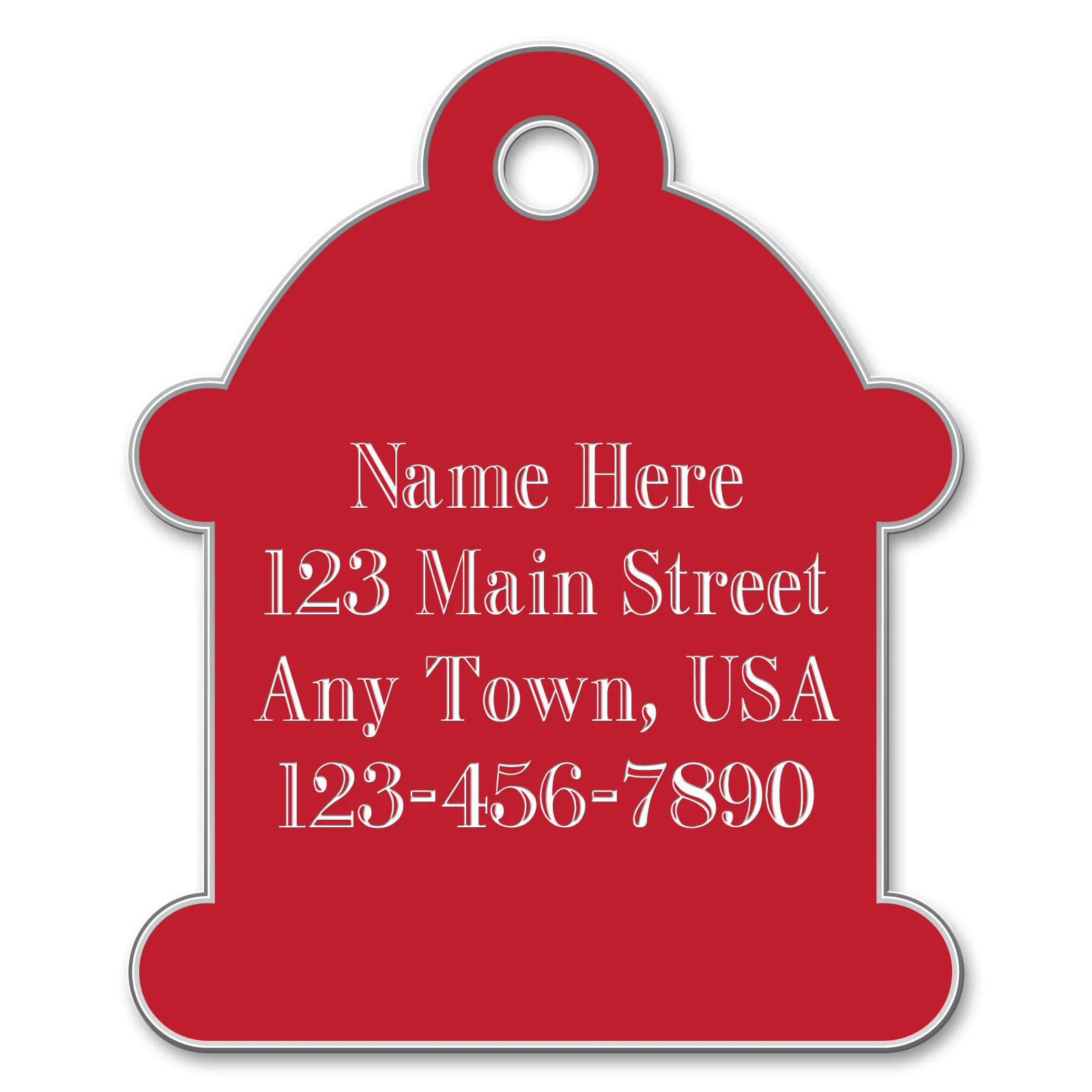 Jeffers Custom Personalized Engraved Hydrant ID Dog Tags - Image 2