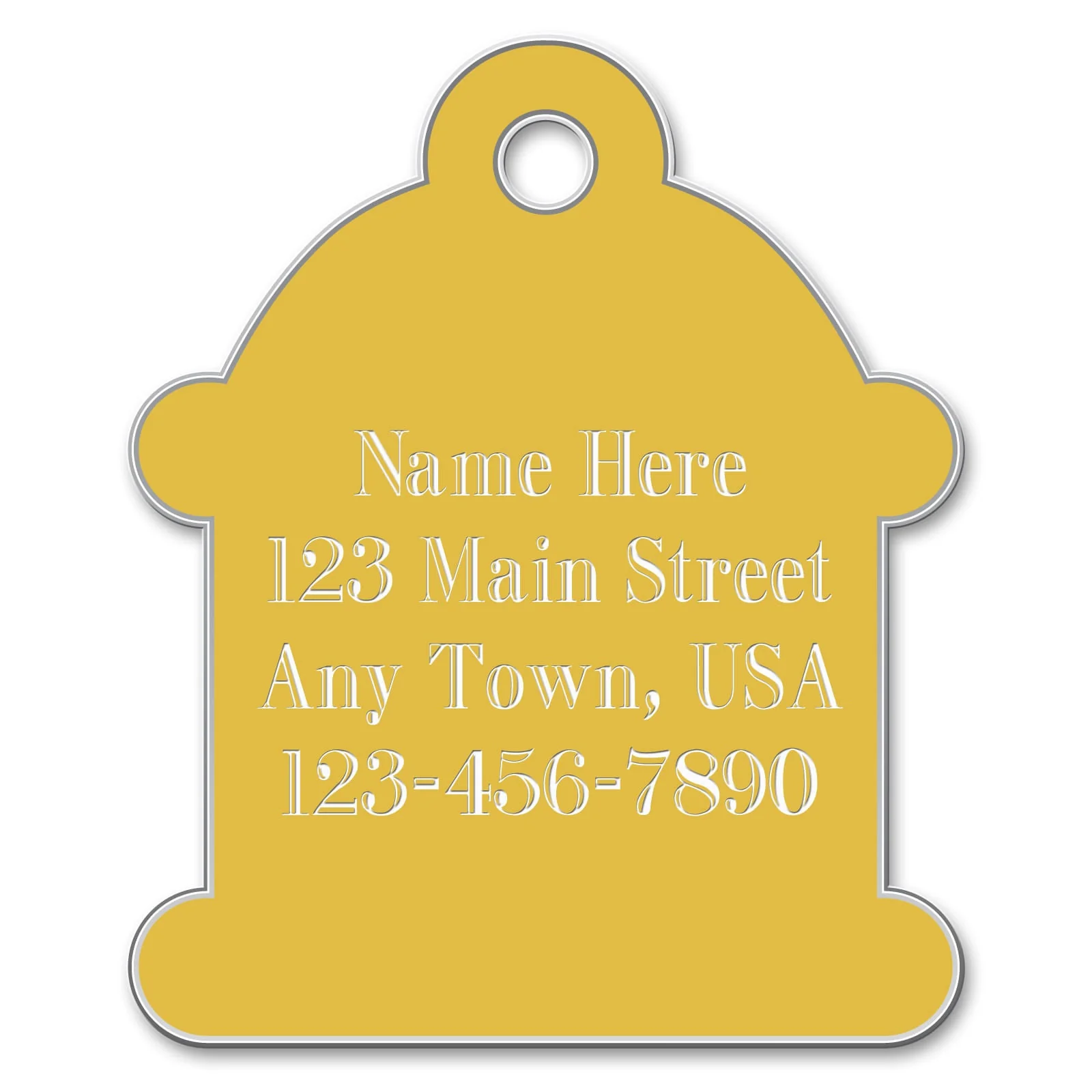 Jeffers Custom Personalized Engraved Hydrant ID Dog Tags