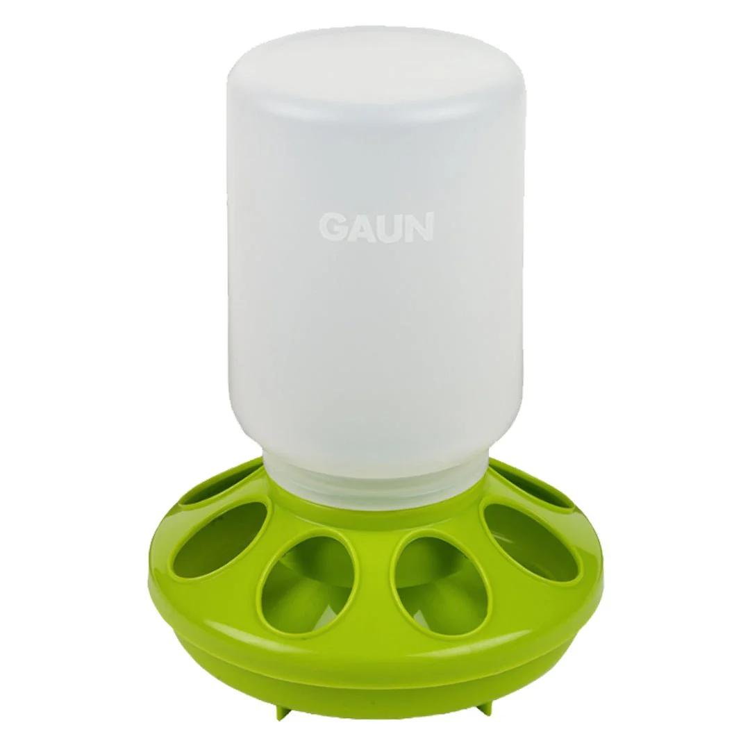 Small Plastic Chick Feeder, 1 Qt Bottle & Base for Chicks and Quail - Image 1
