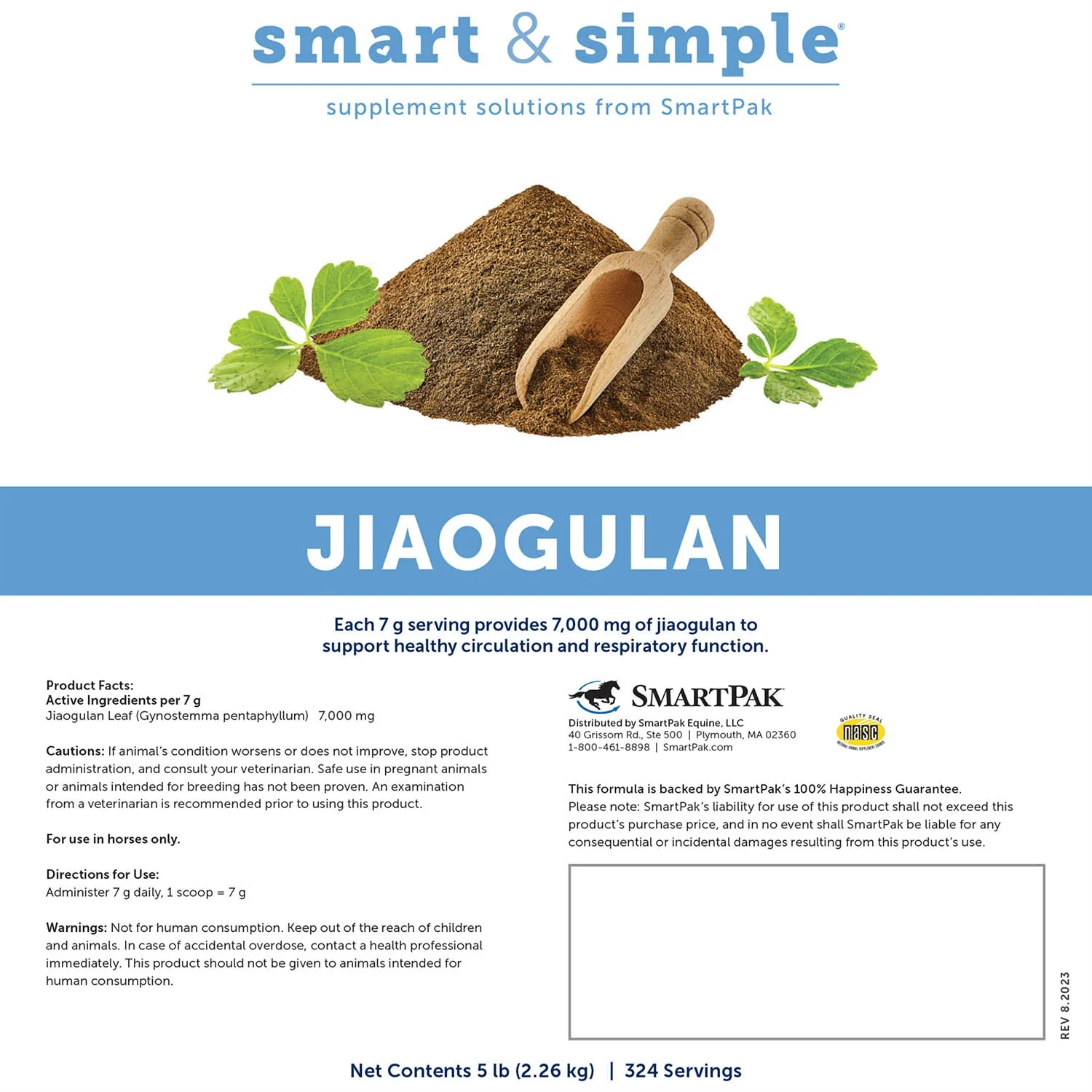 SmartEquine Smart & Simple Jiaogulan Supplement for Horses - Image 2