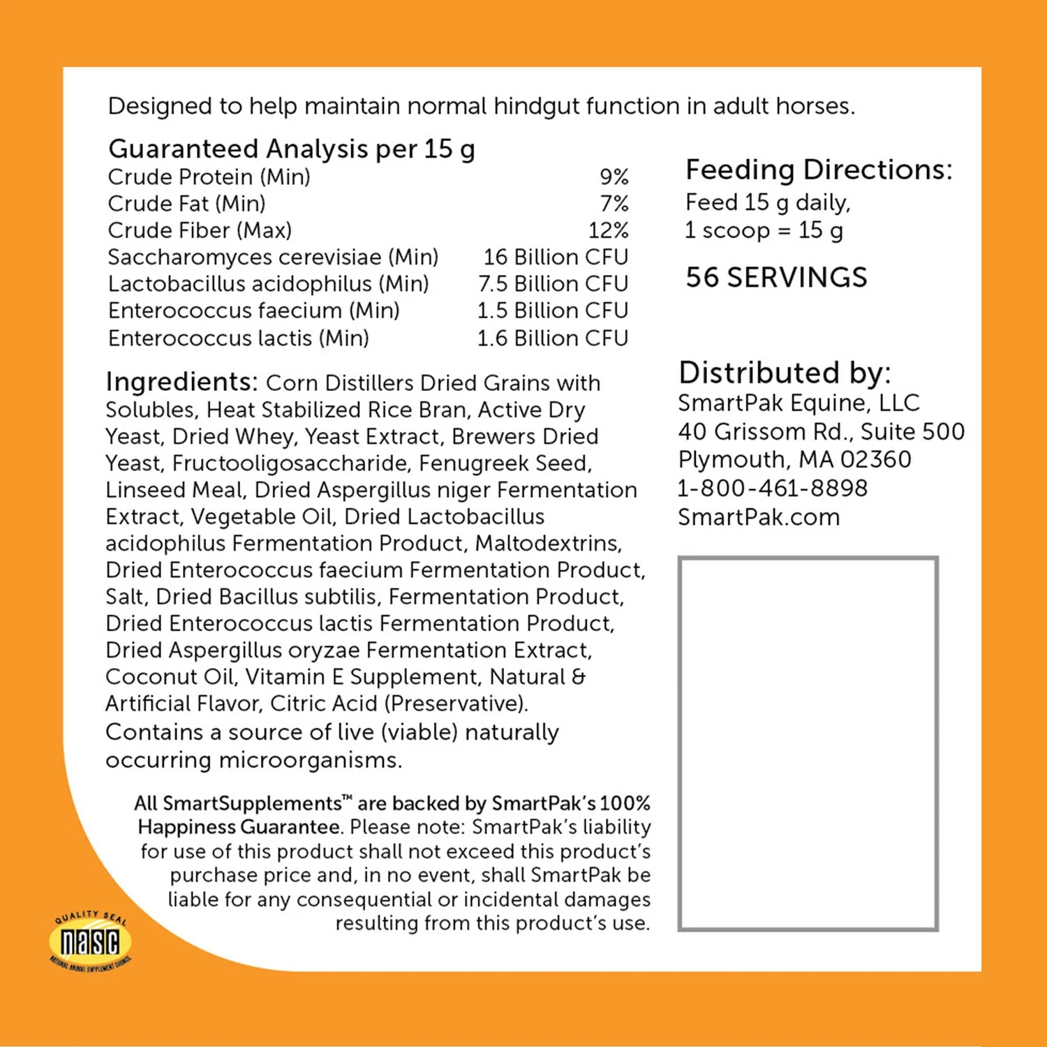 SmartEquine SmartDigest Powder Digestive Supplement for Horses - Image 3