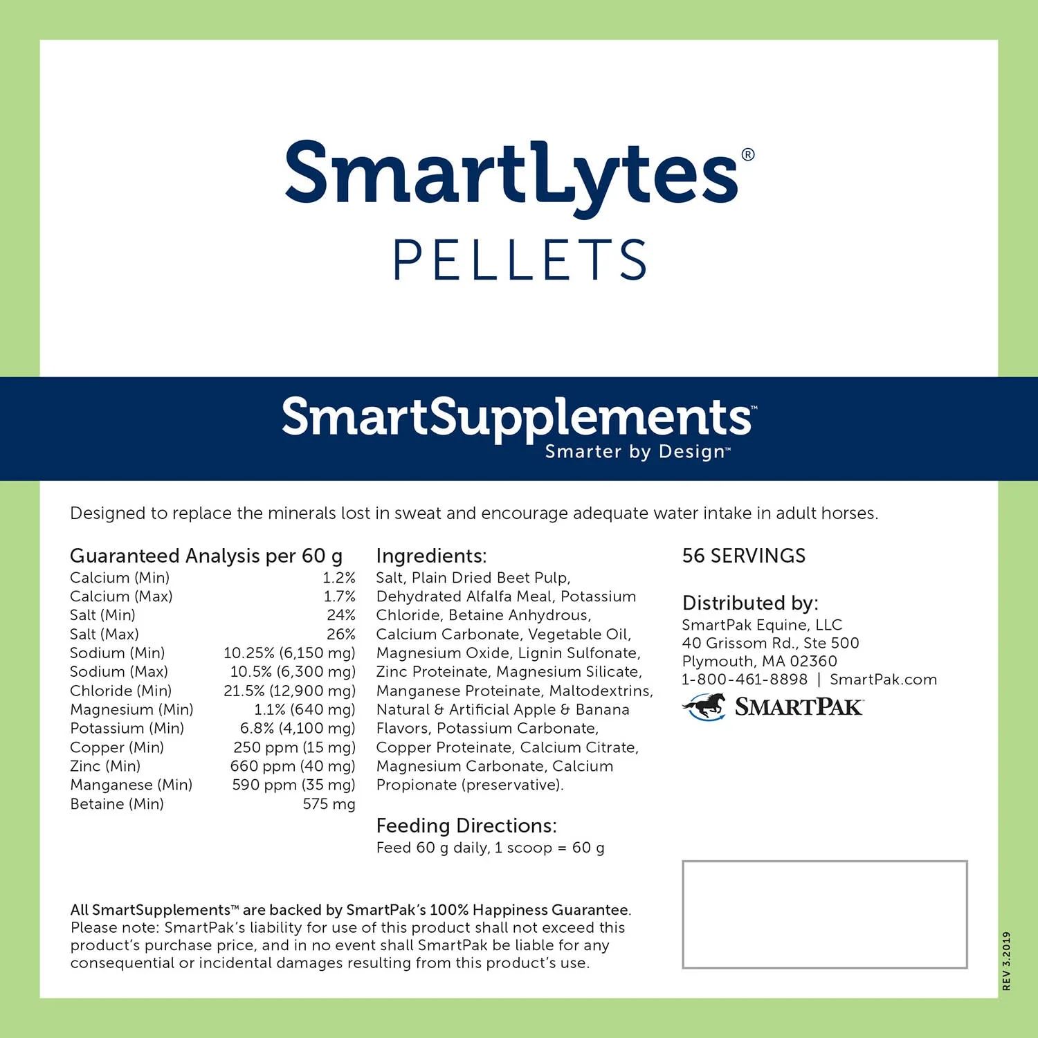 SmartEquine SmartLytes Electrolyte Pellets for Horses - Image 2