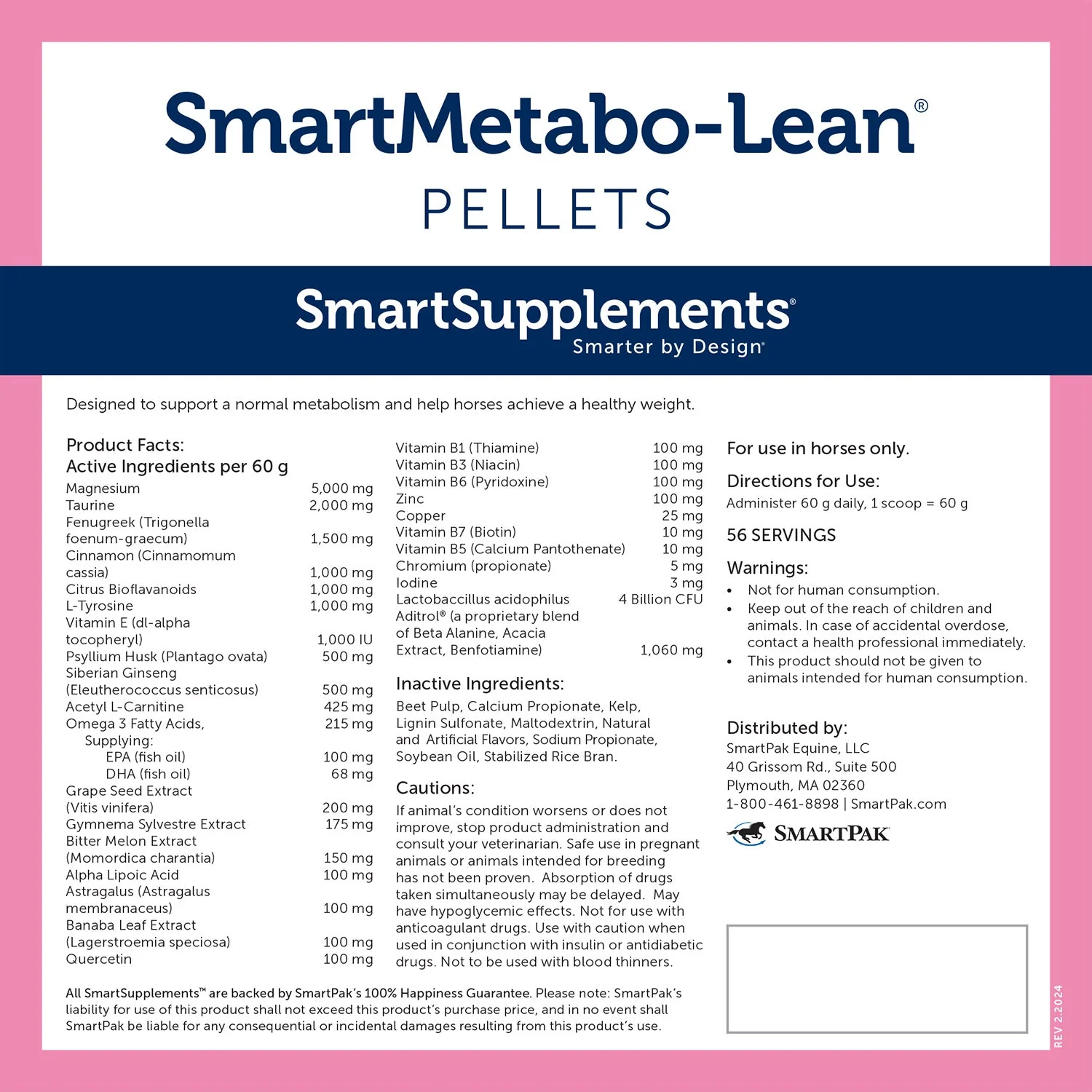 SmartEquine SmartMetabo-Lean Pellets - Image 2