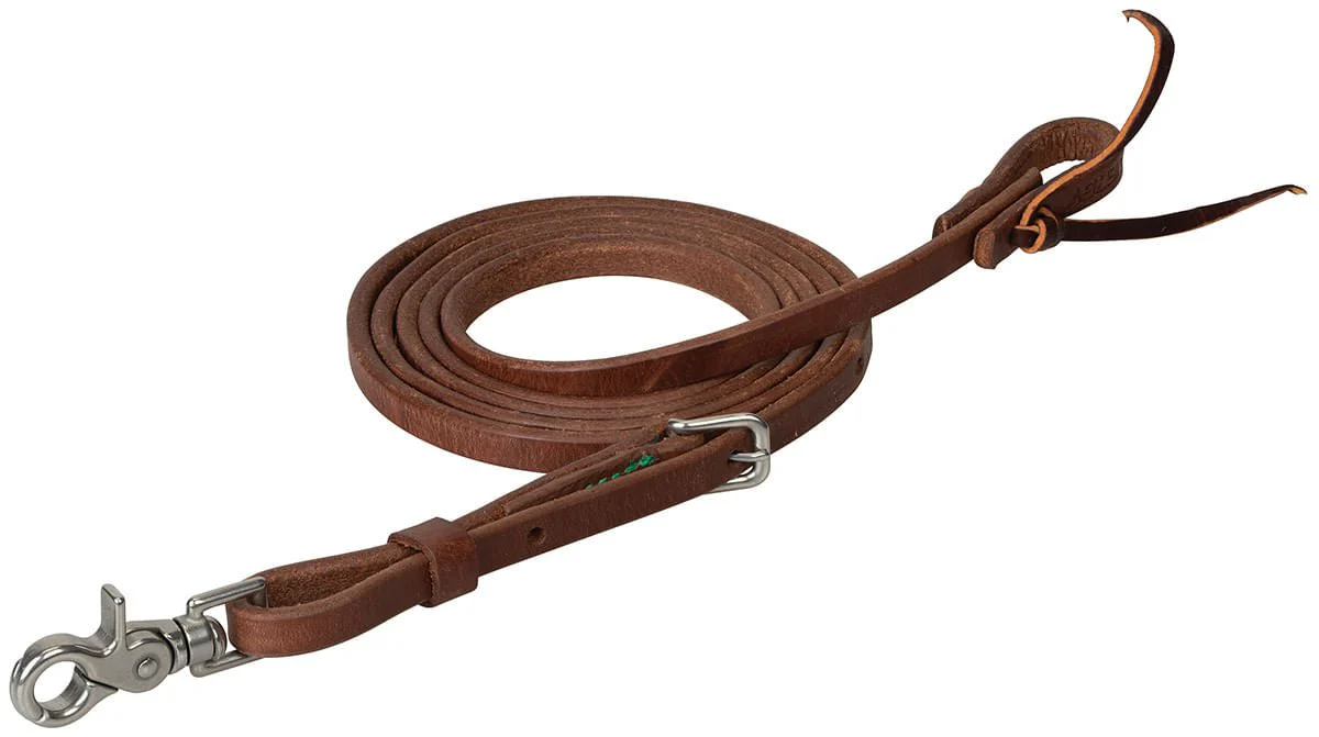 Smarty x Synergy Heavy Harness Leather Roper Rein - Image 1