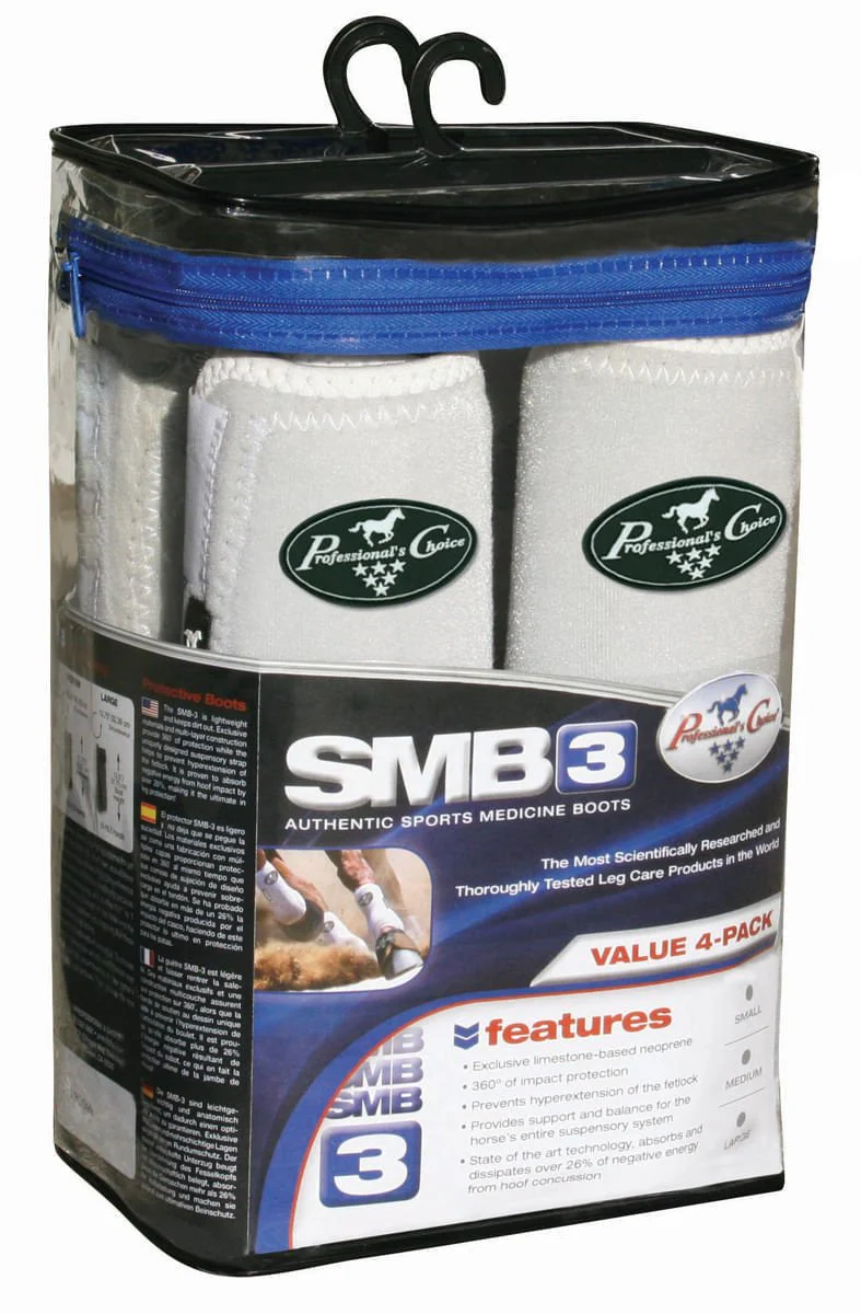 Professional's Choice SMB 3 Spots Medicine Boots for Horses Value Pack (set of 4) - Image 1