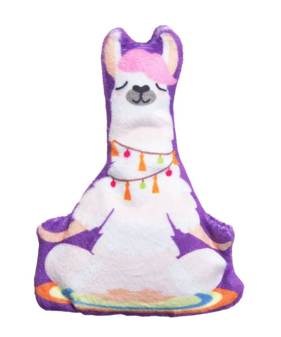 SnugArooz Kitty Llamaste Crinkle Cat Toy with Catnip - Image 1