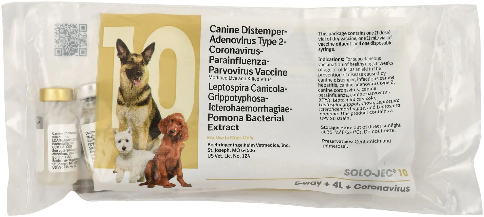 Solo-Jec 10 (10-Way Dog Vaccine), Single Dose - Image 1