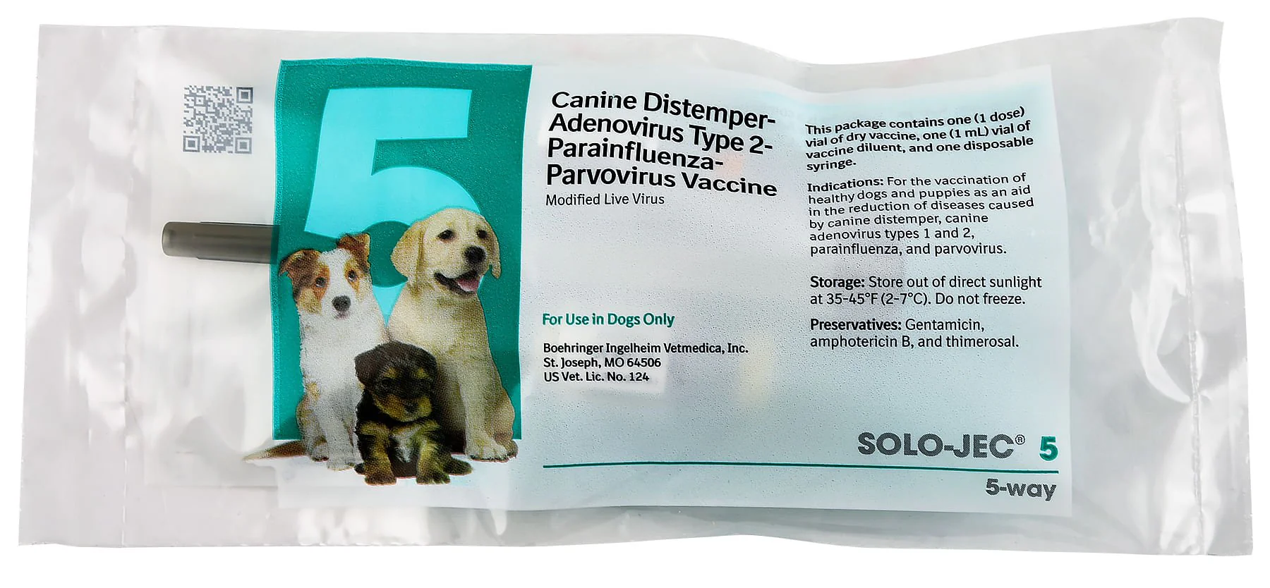 Solo-Jec 5 (5 Way Dog Vaccine) - Image 1