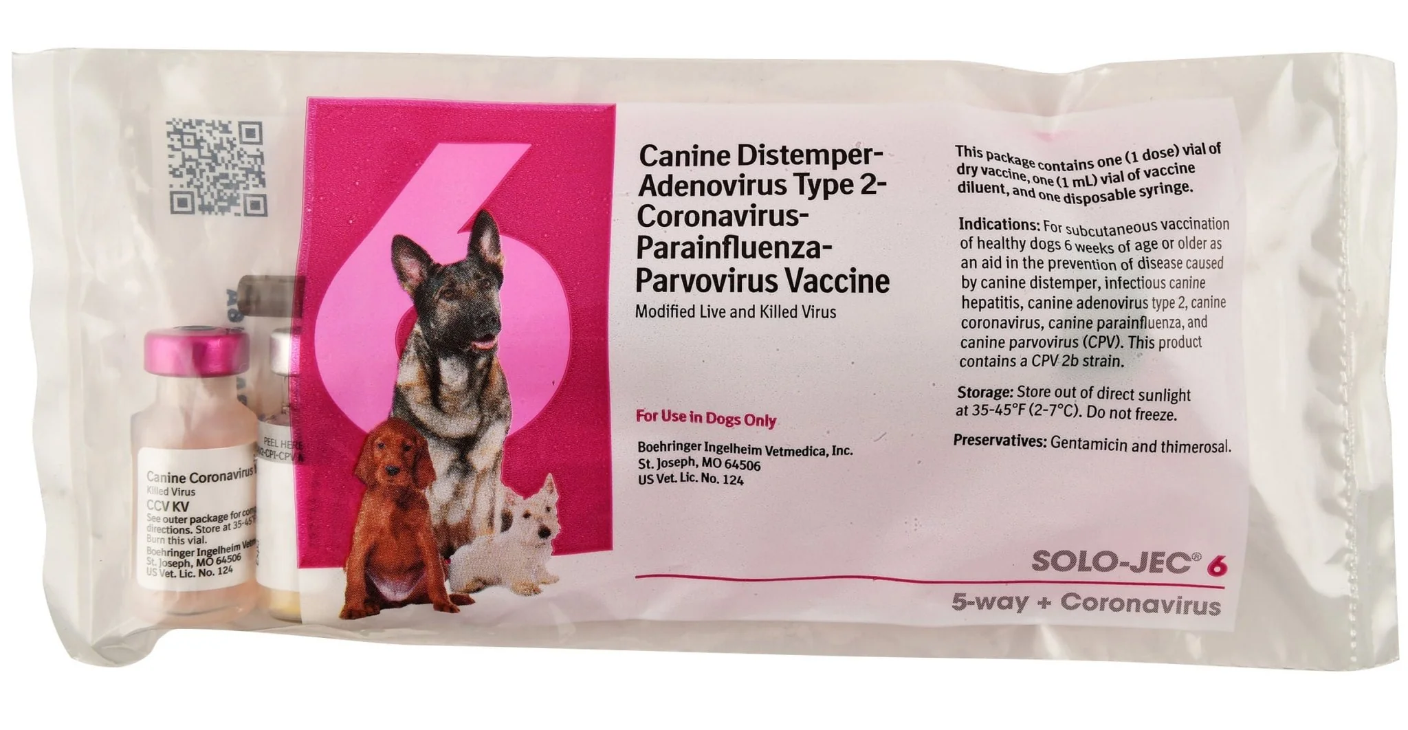 Solo-Jec 6 (6 Way Dog Vaccine), Single Dose - Image 1