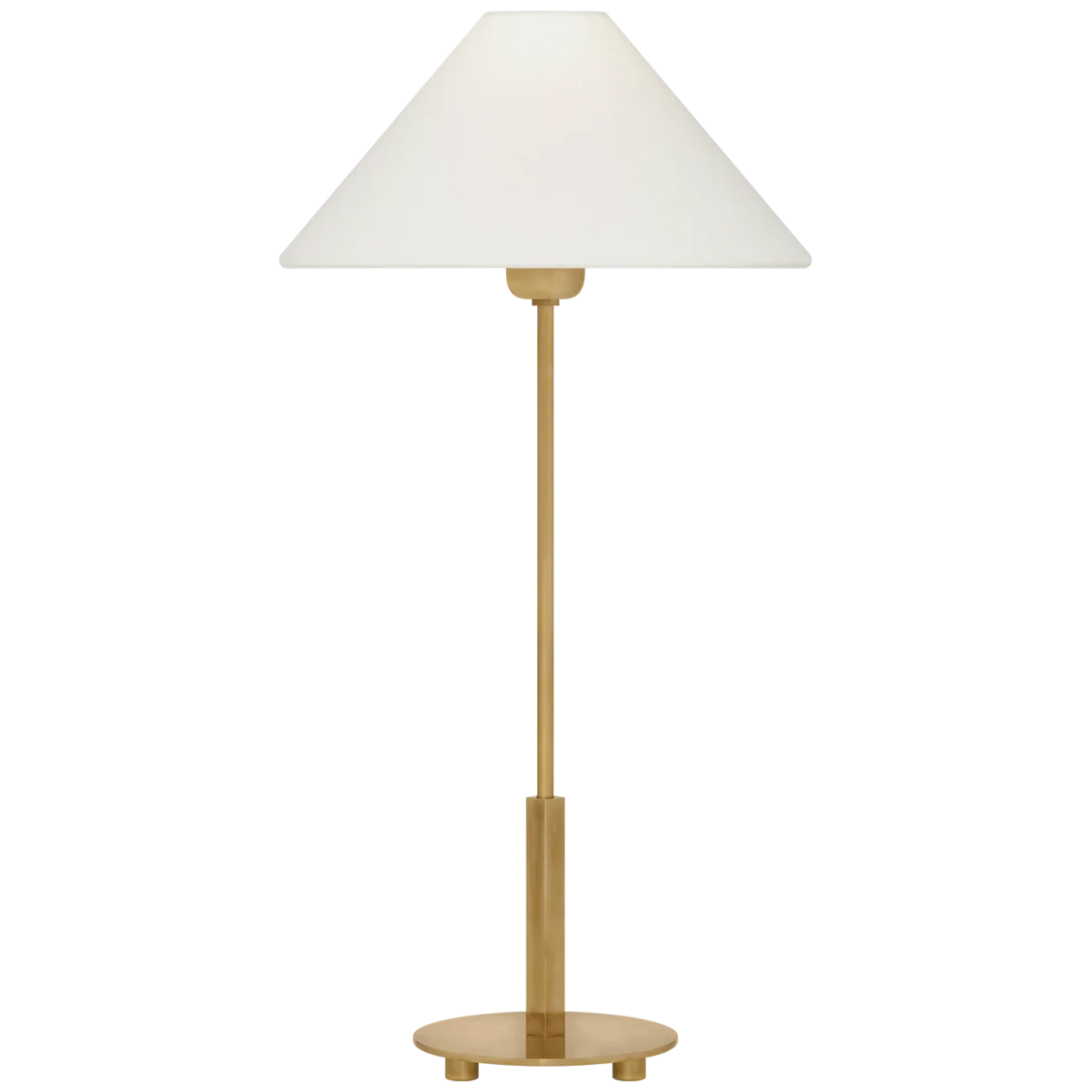 Hackney 24" Cordless Buffet Lamp | Hand-Rubbed Antique Brass | Linen Shade - Image 2