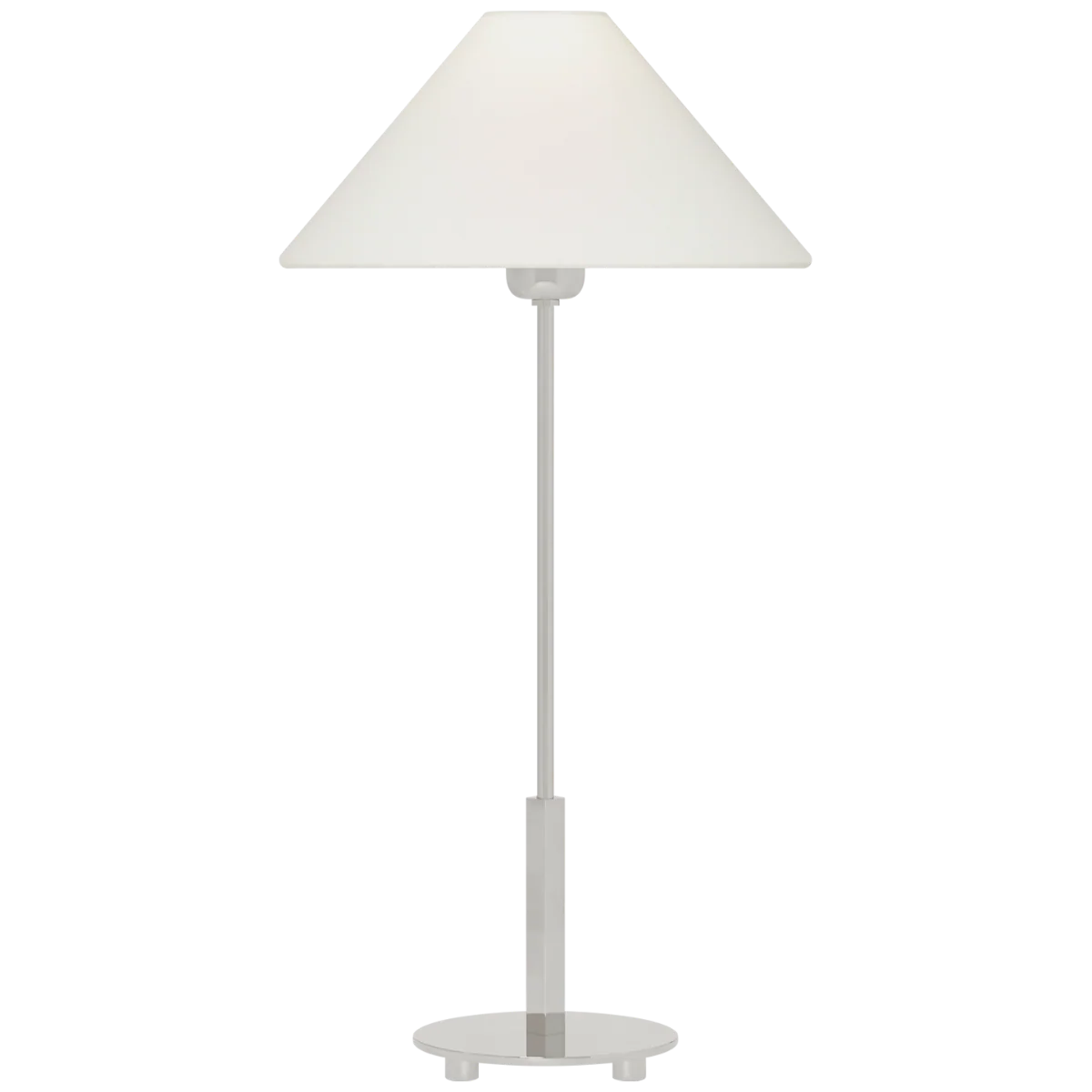 Hackney 24" Cordless Buffet Lamp | Polished Nickel | Linen Shade - Image 2
